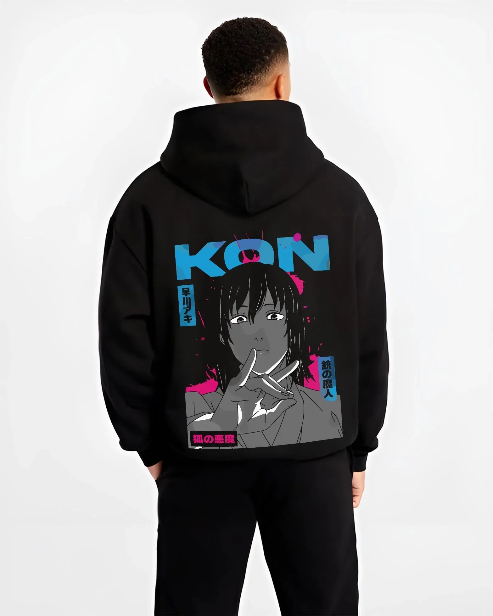 Aki Chainsaw Man Hoodie Calm Determined Devil Hunter - Image 2