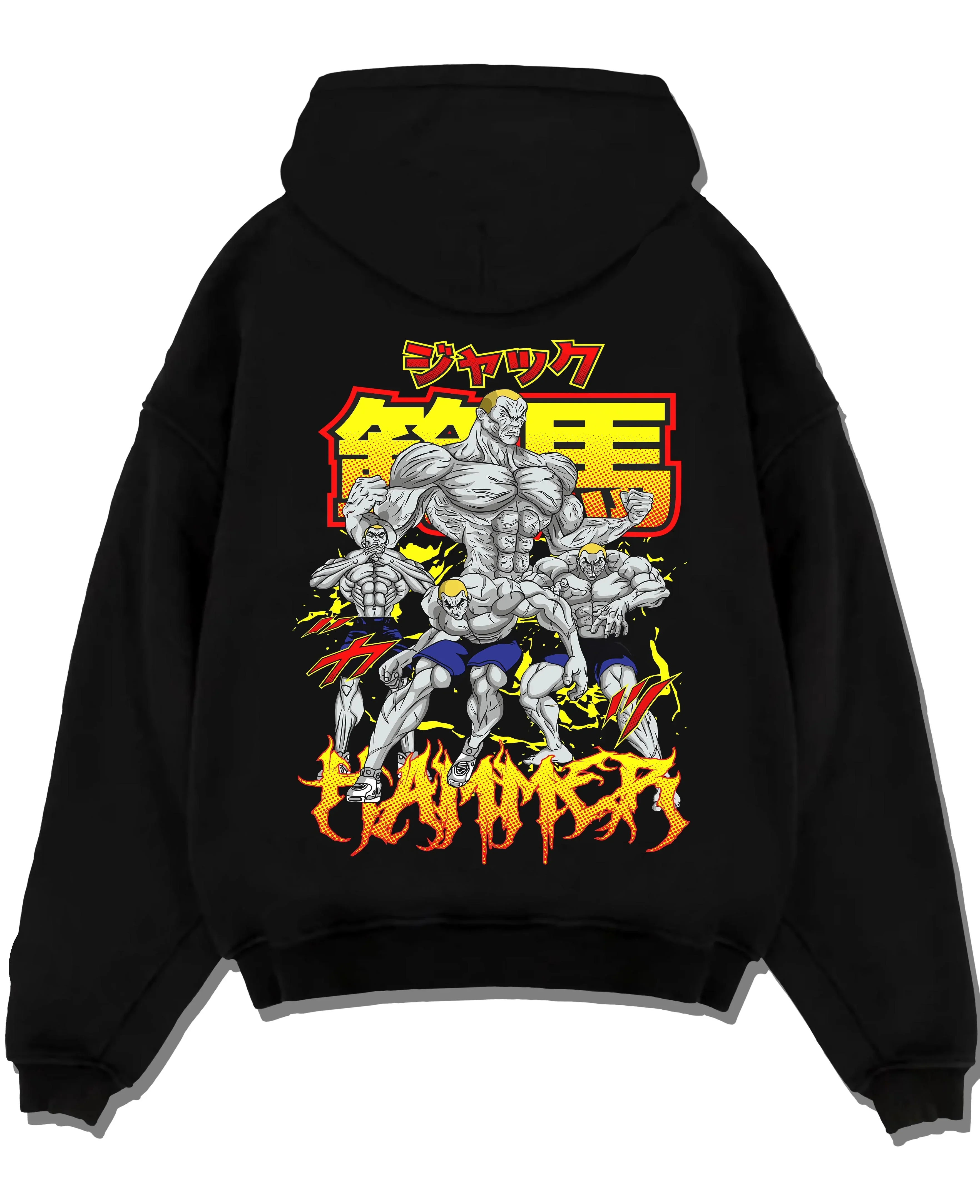 Baki Hoodie Hanma Jack Fierce Fighting Spirit Jumper