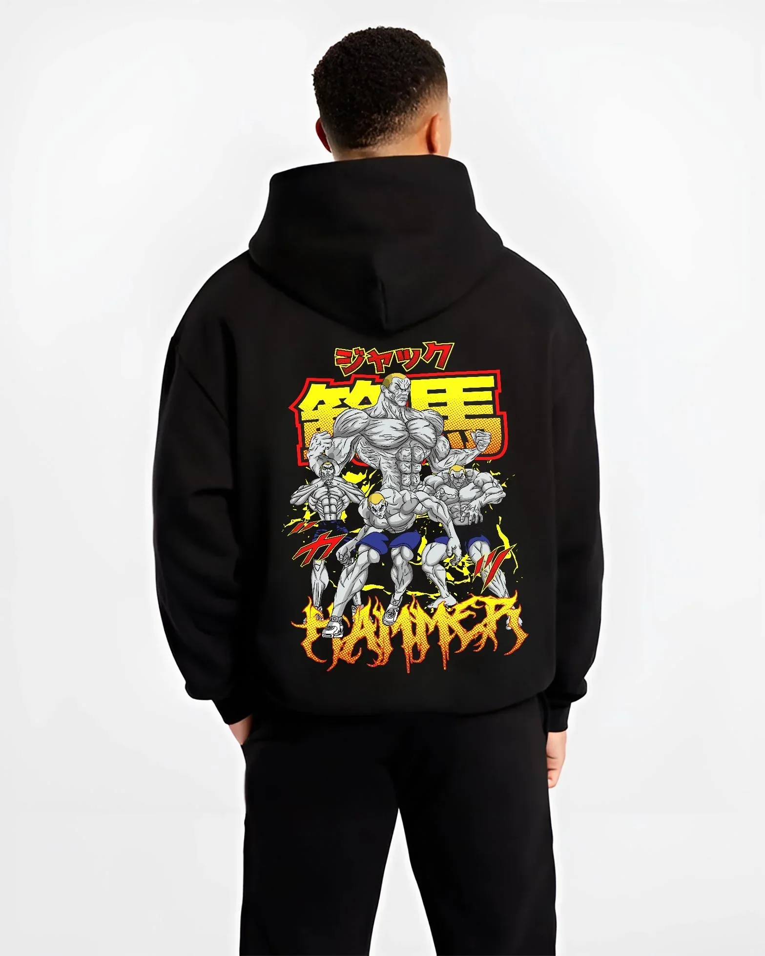Baki Hoodie Hanma Jack Fierce Fighting Spirit Jumper - Image 2
