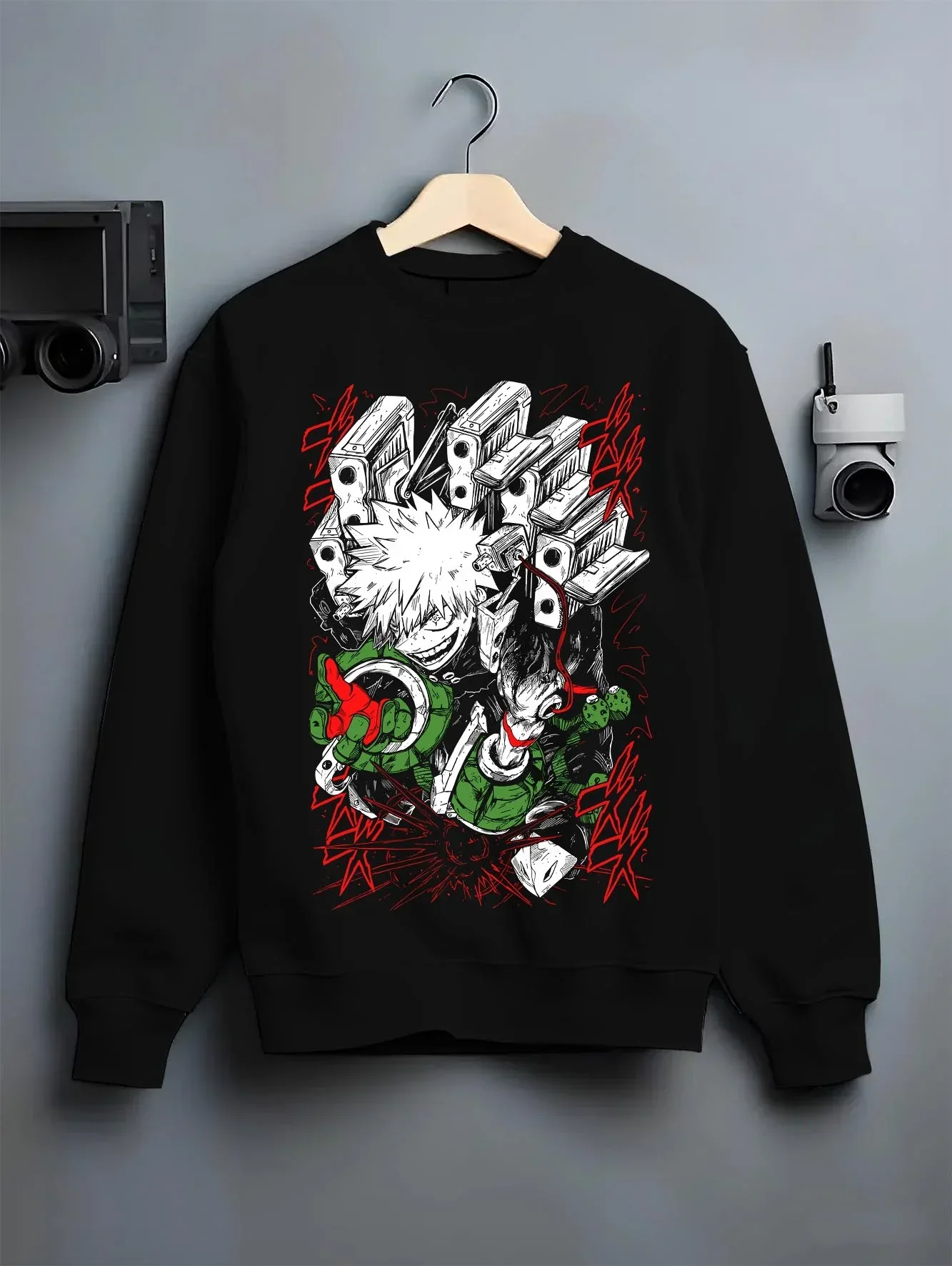 My Hero Academia Bakugo Hoodie Fierce Explosion Jumper - Image 6