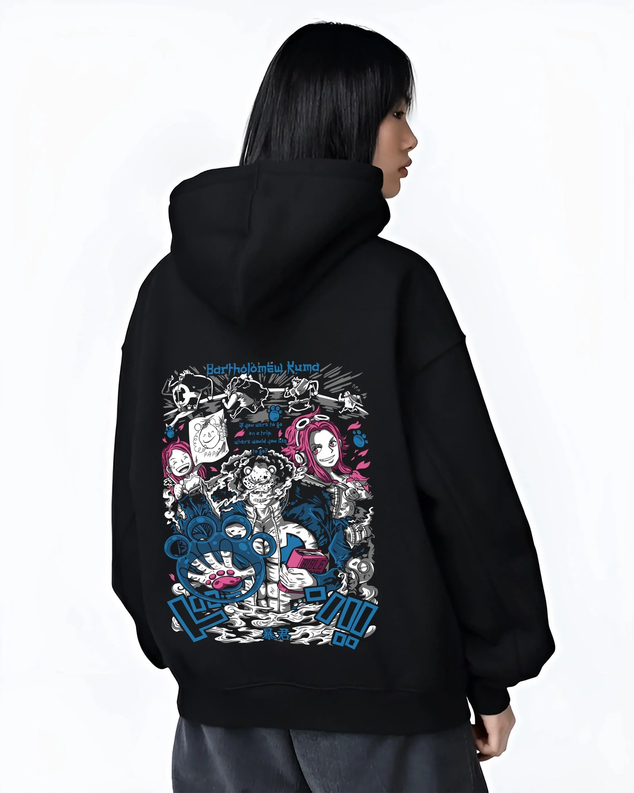 Bartholomew Kuma Hoodie One Piece Warlord - Image 3