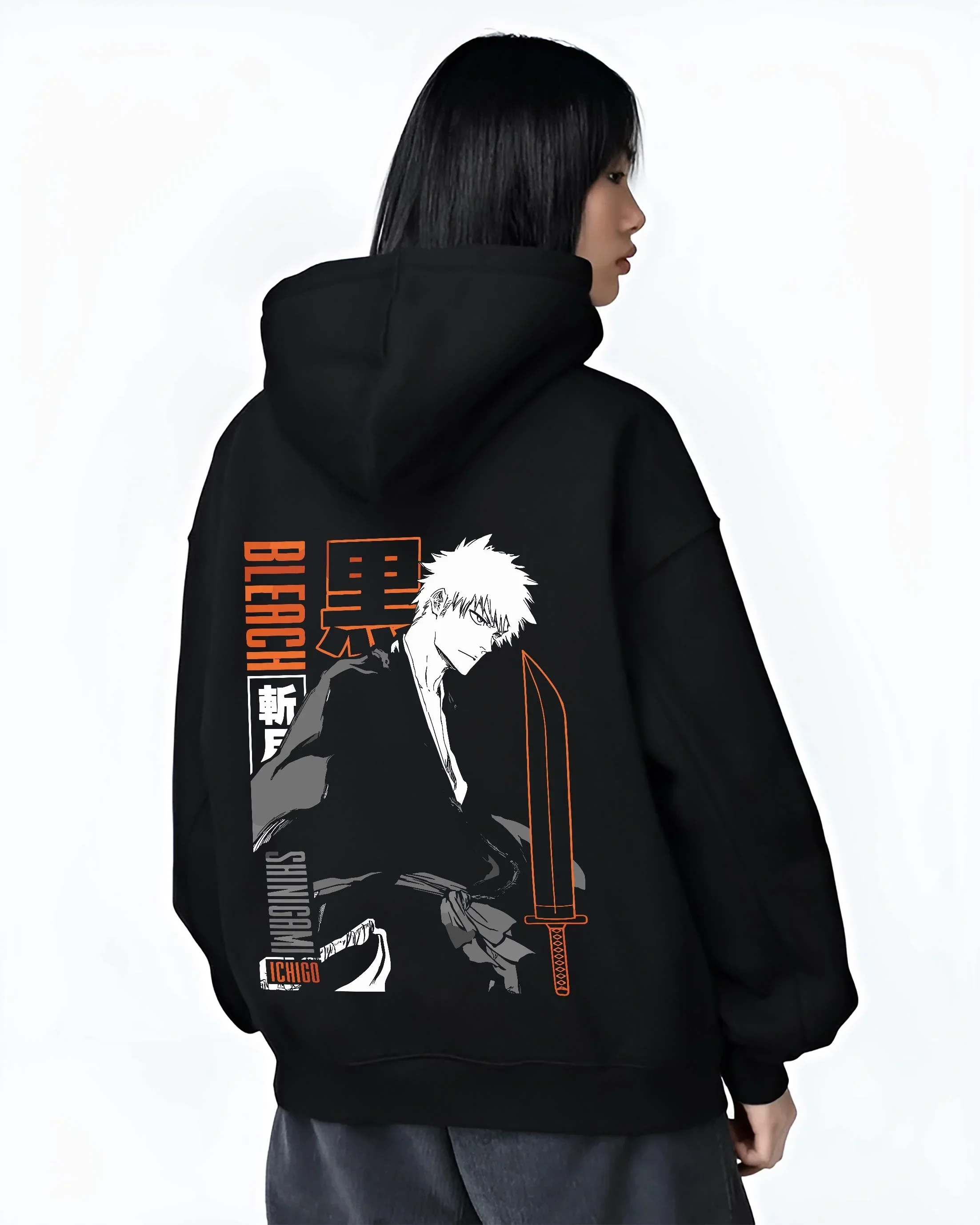 Bleach Hoodie Ichigo Kurosaki Bankai Shadow Jumper - Image 3