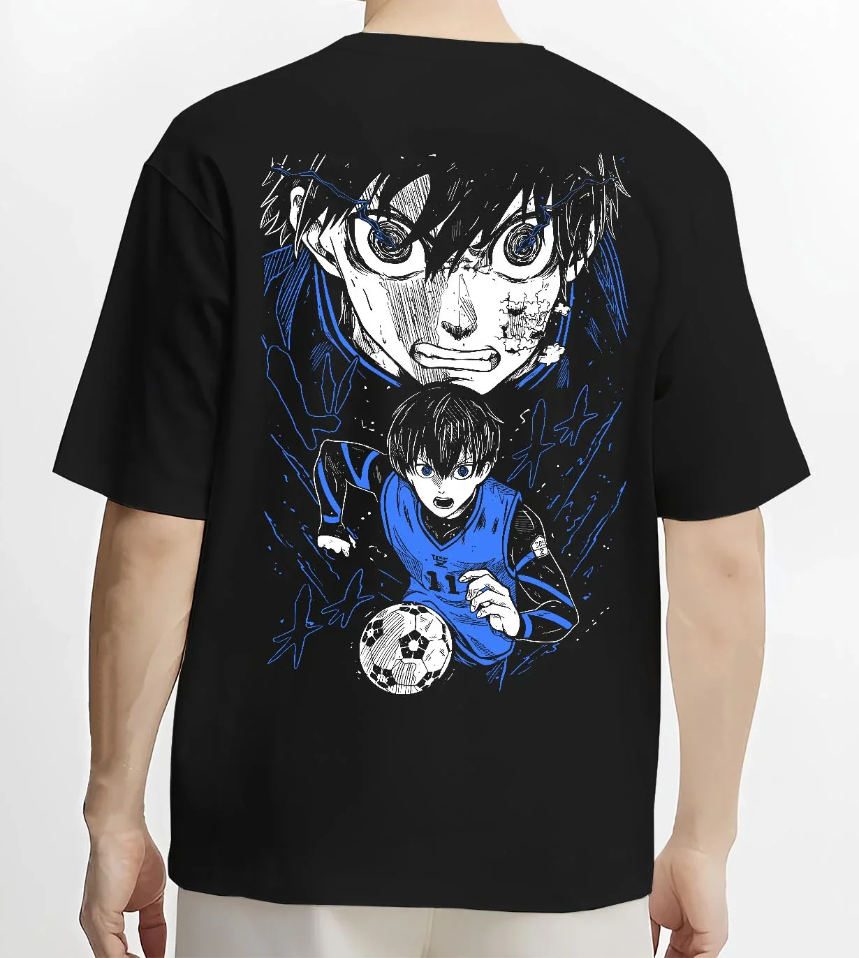 Blue Lock Hoodie Isagi Yoichi Intense Stare Jumper - Image 4