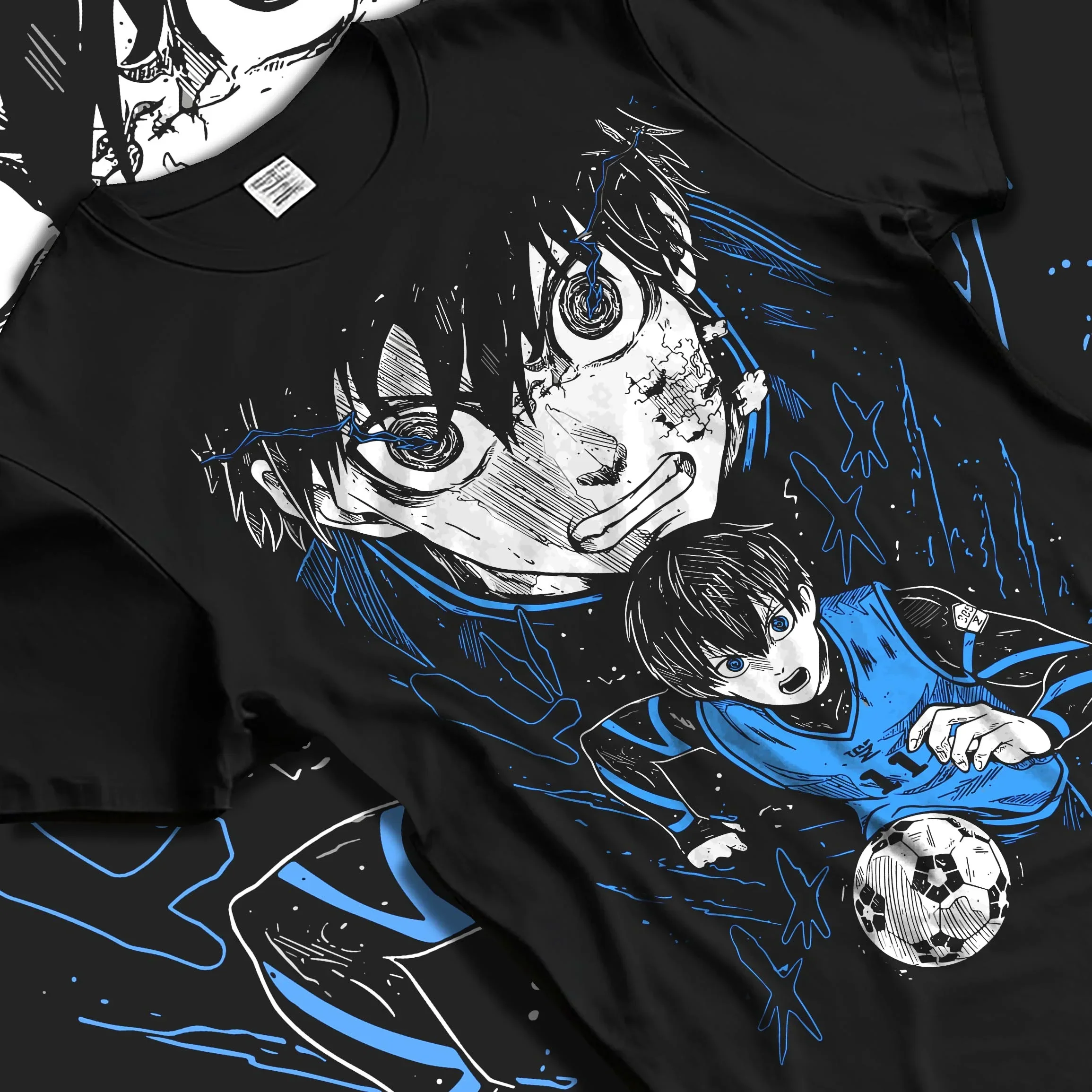 Blue Lock Hoodie Isagi Yoichi Intense Stare Jumper - Image 5