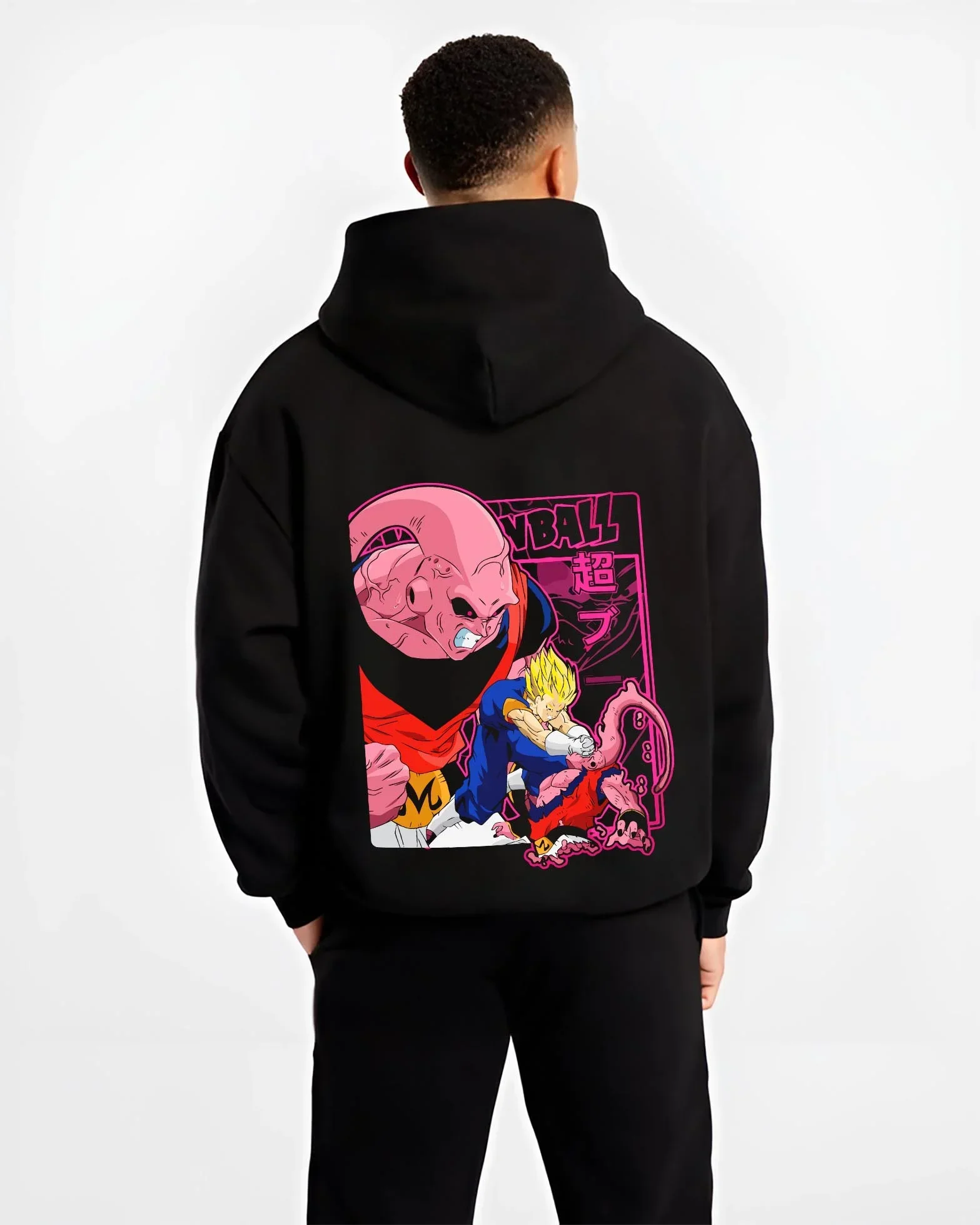 Majin Buu Dragon Ball Z Hoodie Evil Form Villain Rage - Image 2