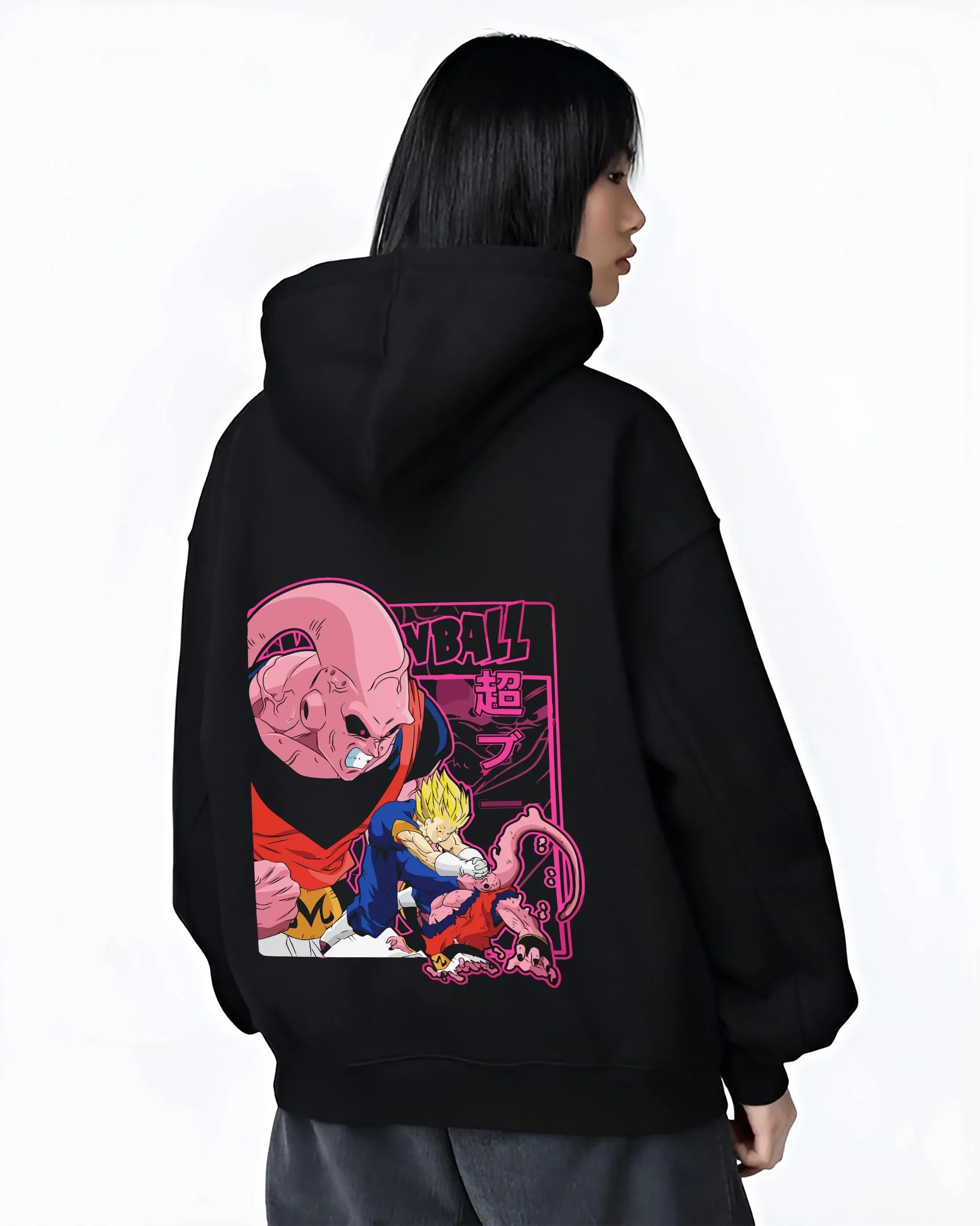 Majin Buu Dragon Ball Z Hoodie Evil Form Villain Rage - Image 3