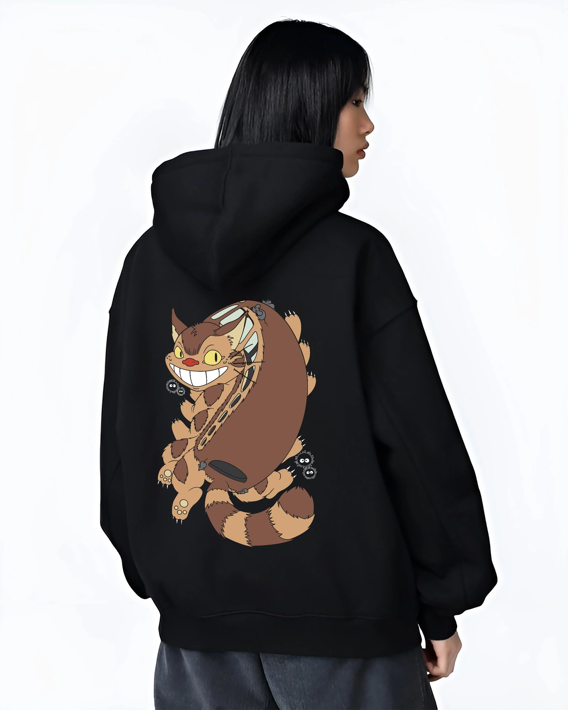 Catbus My Neighbour Totoro Studio Ghibli Retro Hoodie - Image 3
