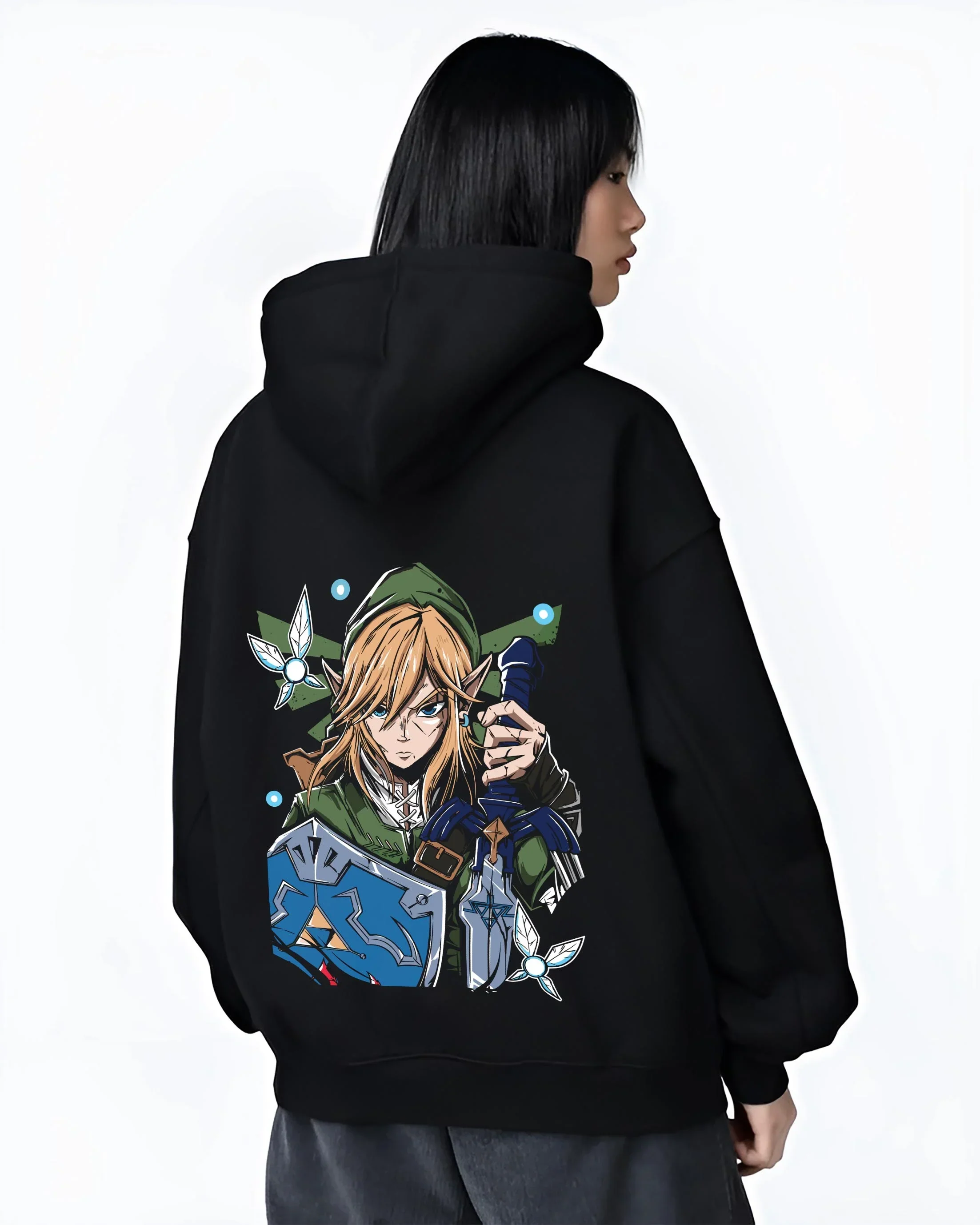 Demon Slayer Douma Eye Mask Hoodie Upper Moon - Image 3