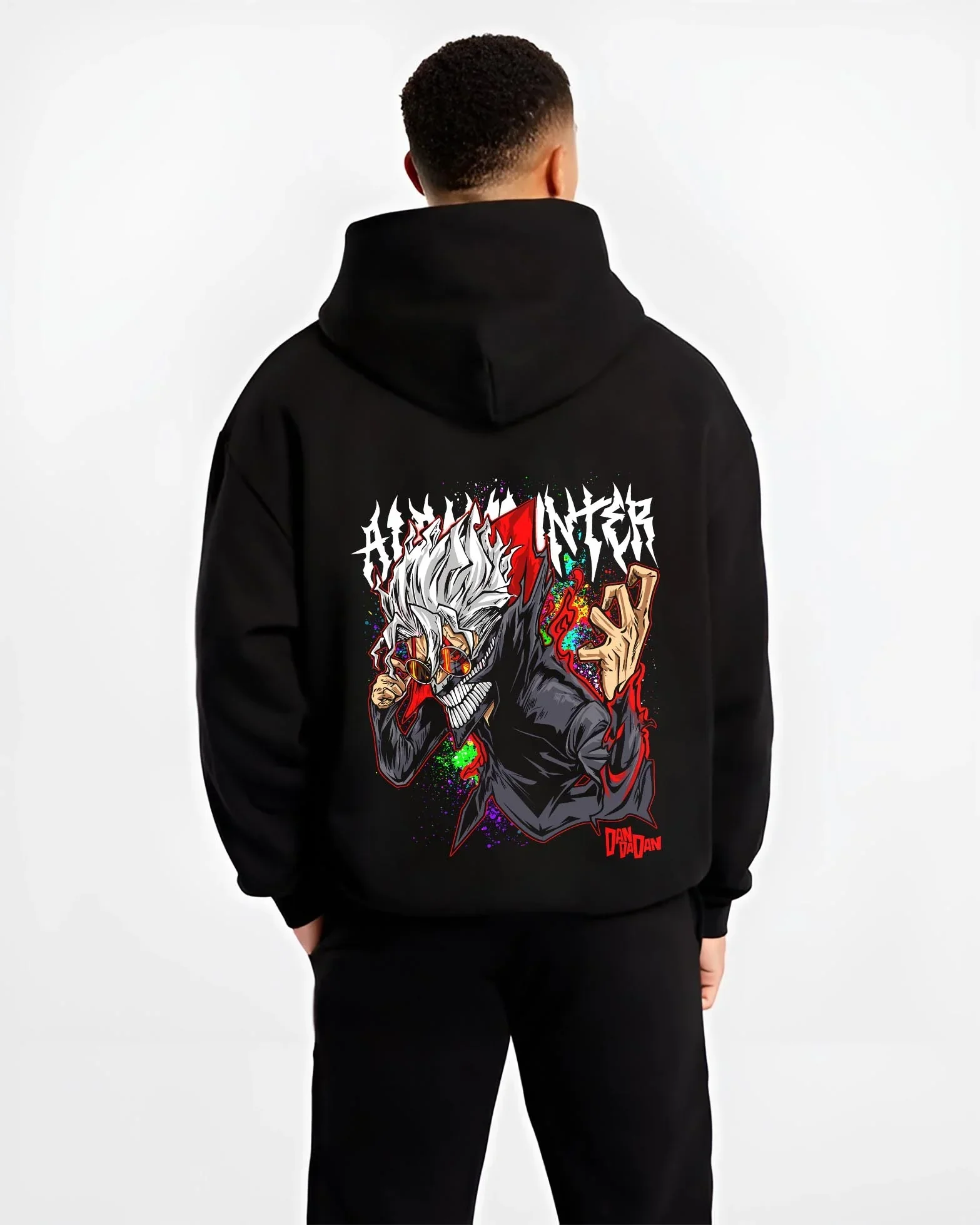 Evil Spirit Hoodie Dandadan Horror Monster Scene - Image 2