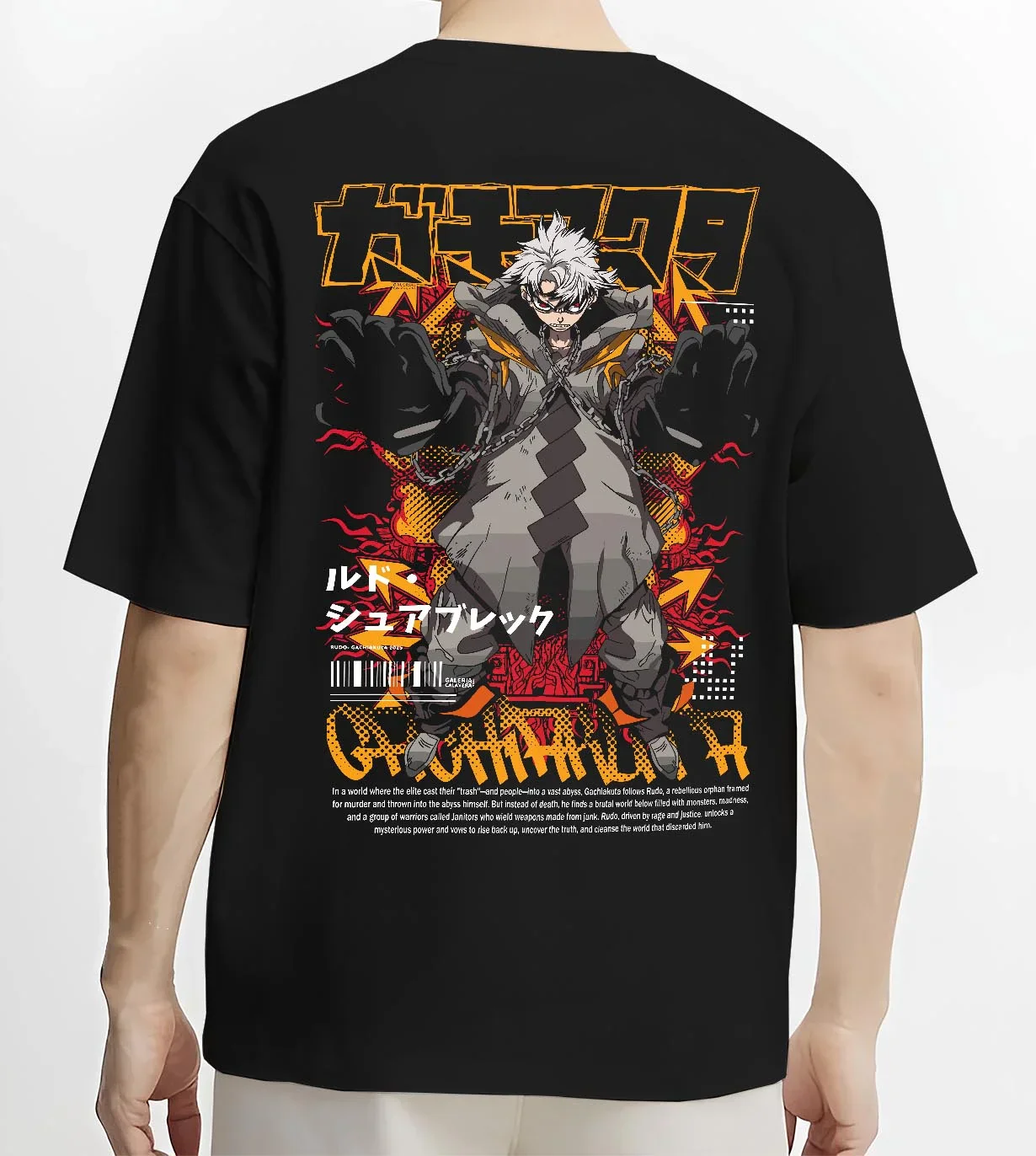 Gachiakuta Hoodie Rasem Dark Aura Jumper - Image 4