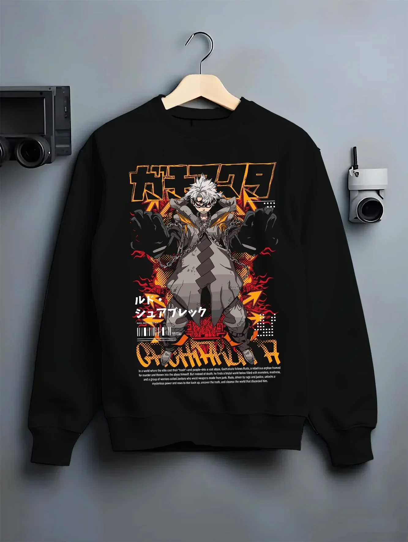 Gachiakuta Hoodie Rasem Dark Aura Jumper - Image 6