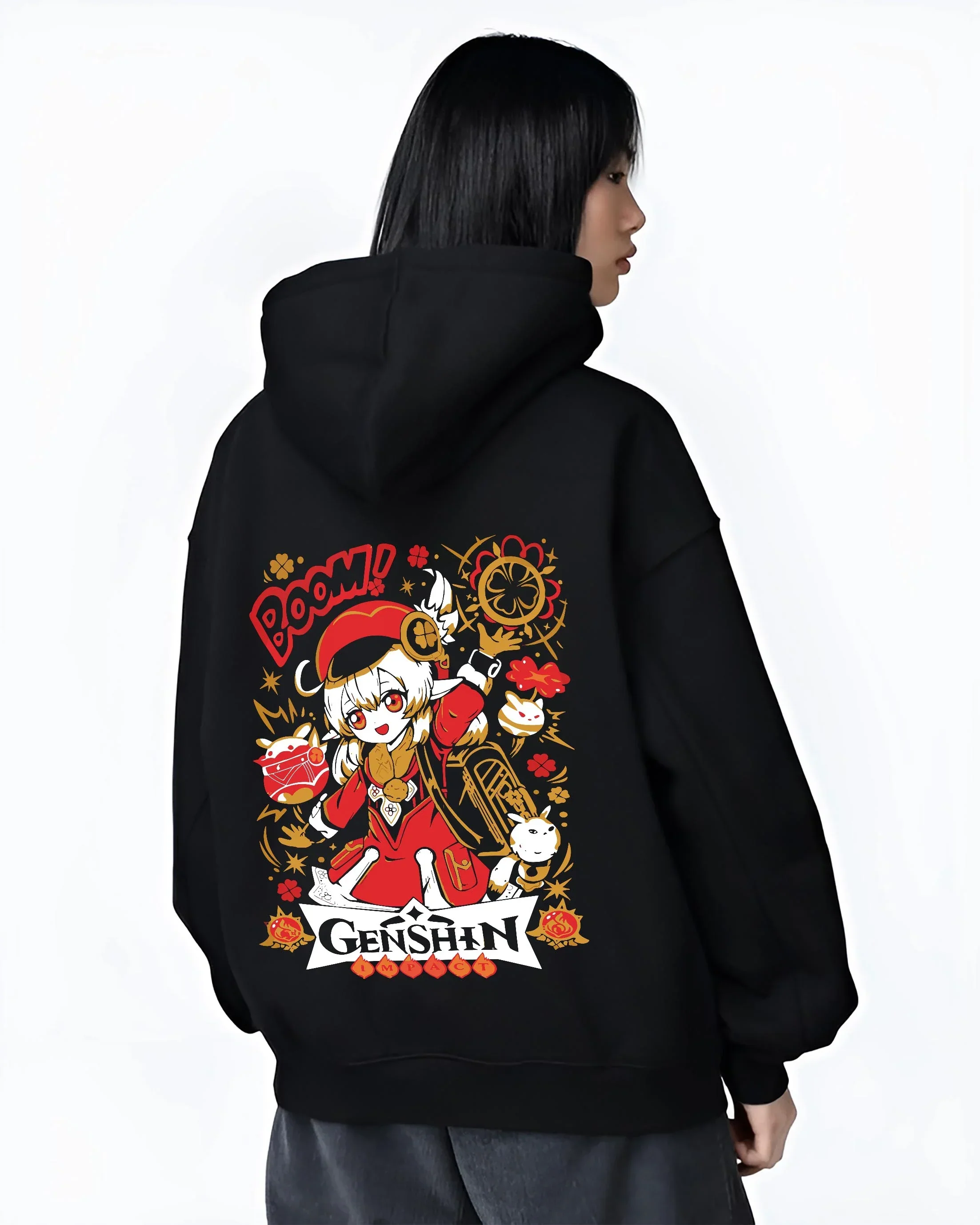Genshin Impact Hoodie Klee Bombastic Attack Jumper - Image 3