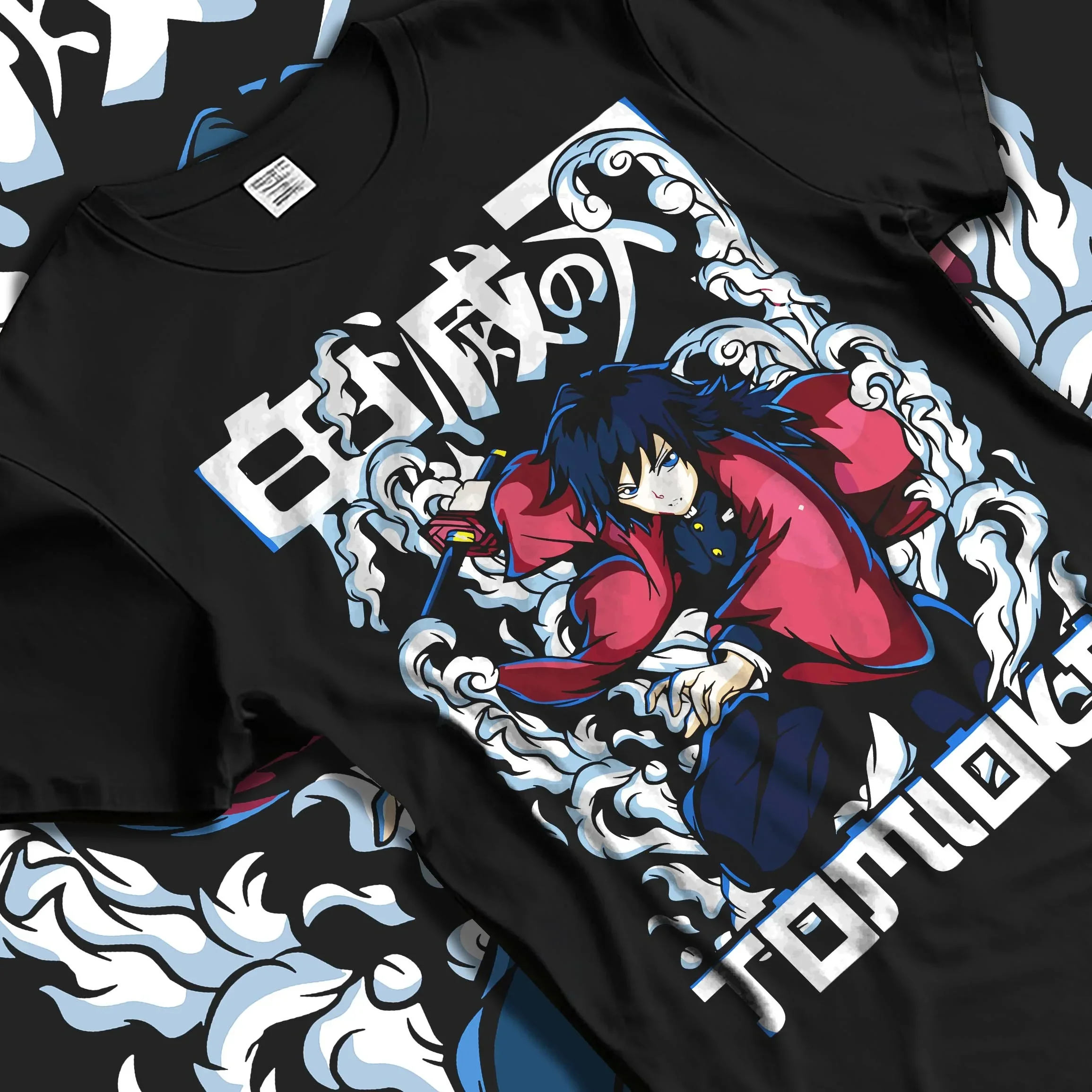Giyu Tomioka Demon Slayer Hoodie Dynamic Pose - Image 5