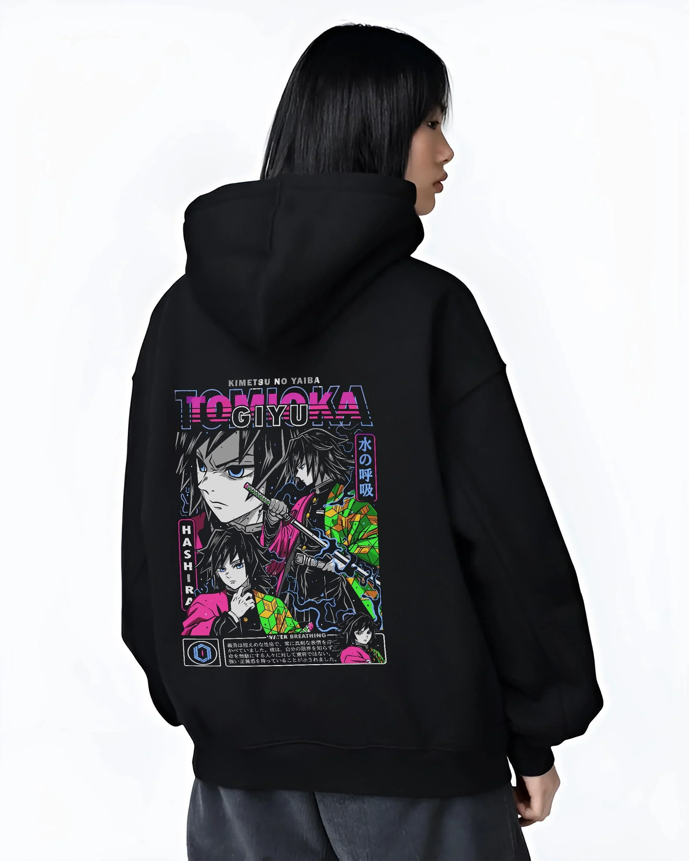 Giyu Tomioka Demon Slayer Hoodie Hashira Guard - Image 3