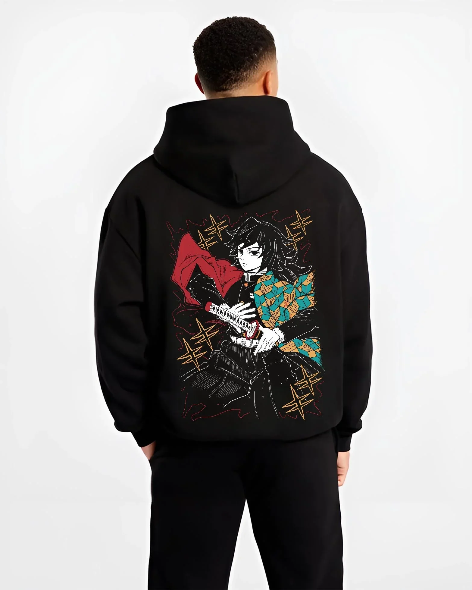 Giyu Tomioka Kimetsu no Yaiba Hoodie Swift Strike - Image 2