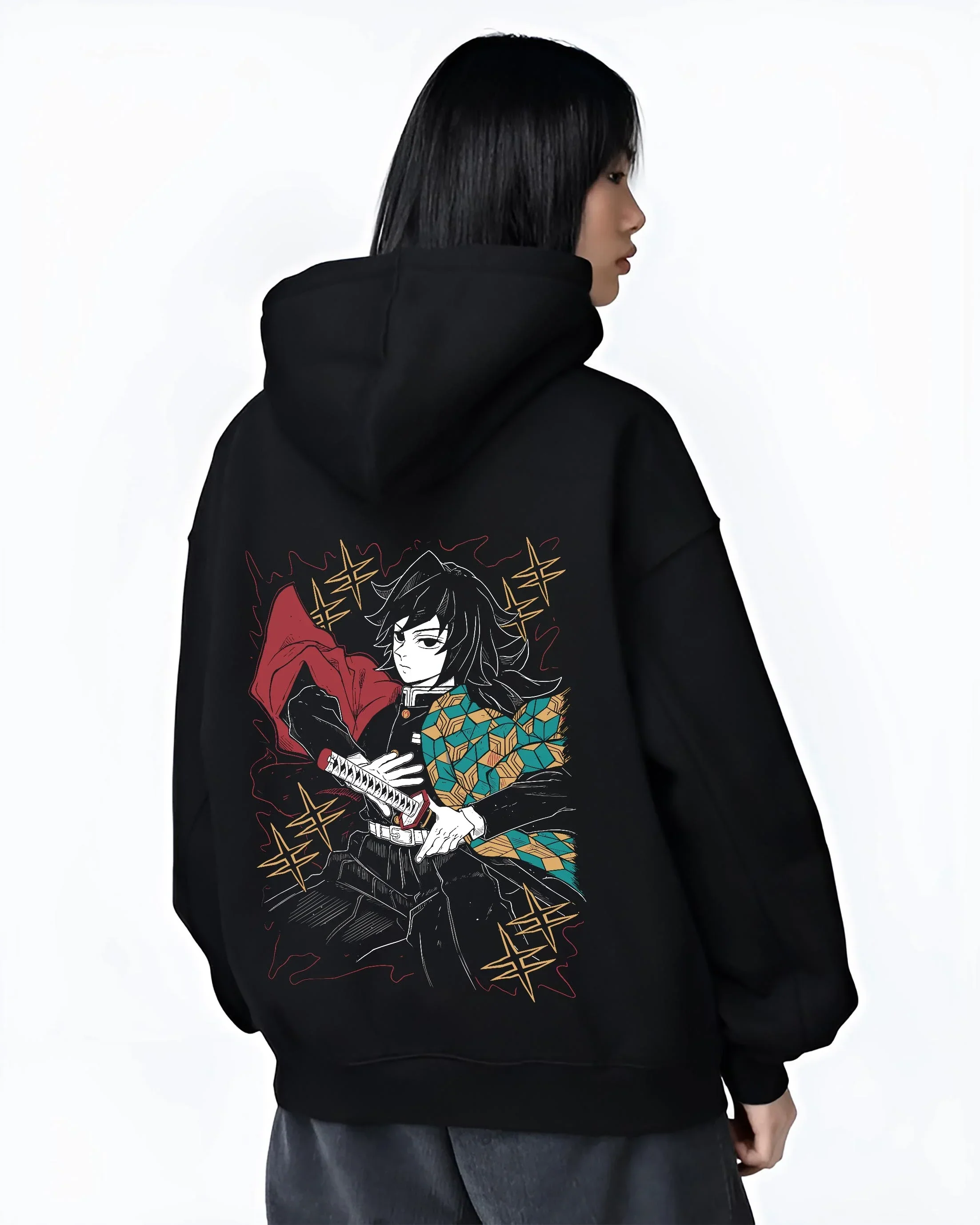 Giyu Tomioka Kimetsu no Yaiba Hoodie Swift Strike - Image 3