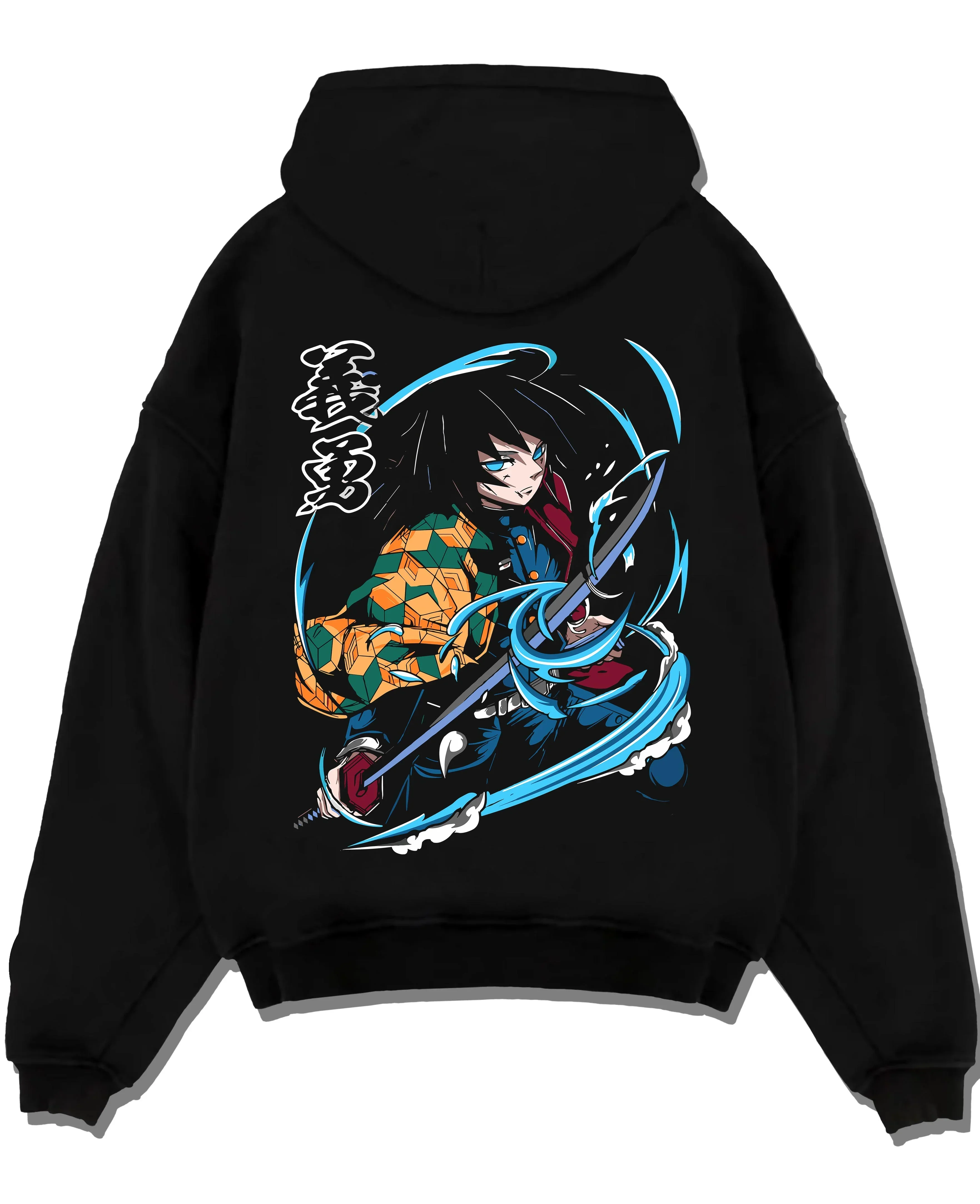 Giyu Tomioka Demon Slayer Hoodie Sword Slash