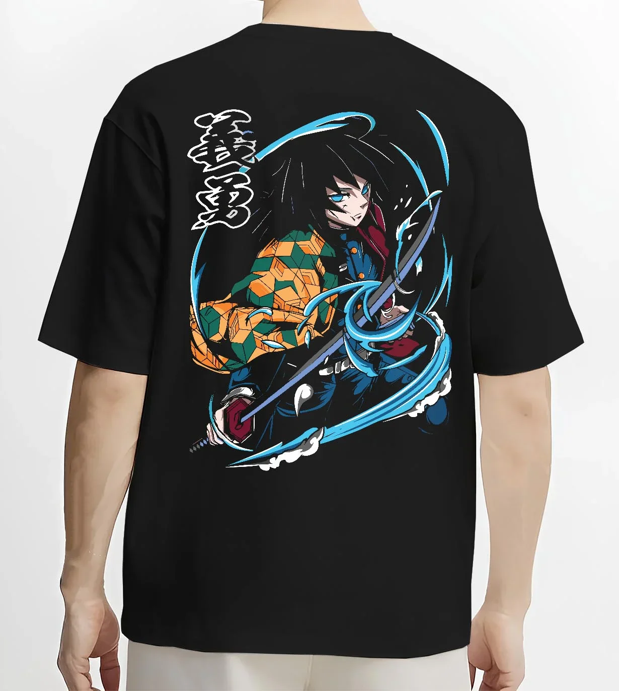 Giyu Tomioka Demon Slayer Hoodie Sword Slash - Image 4