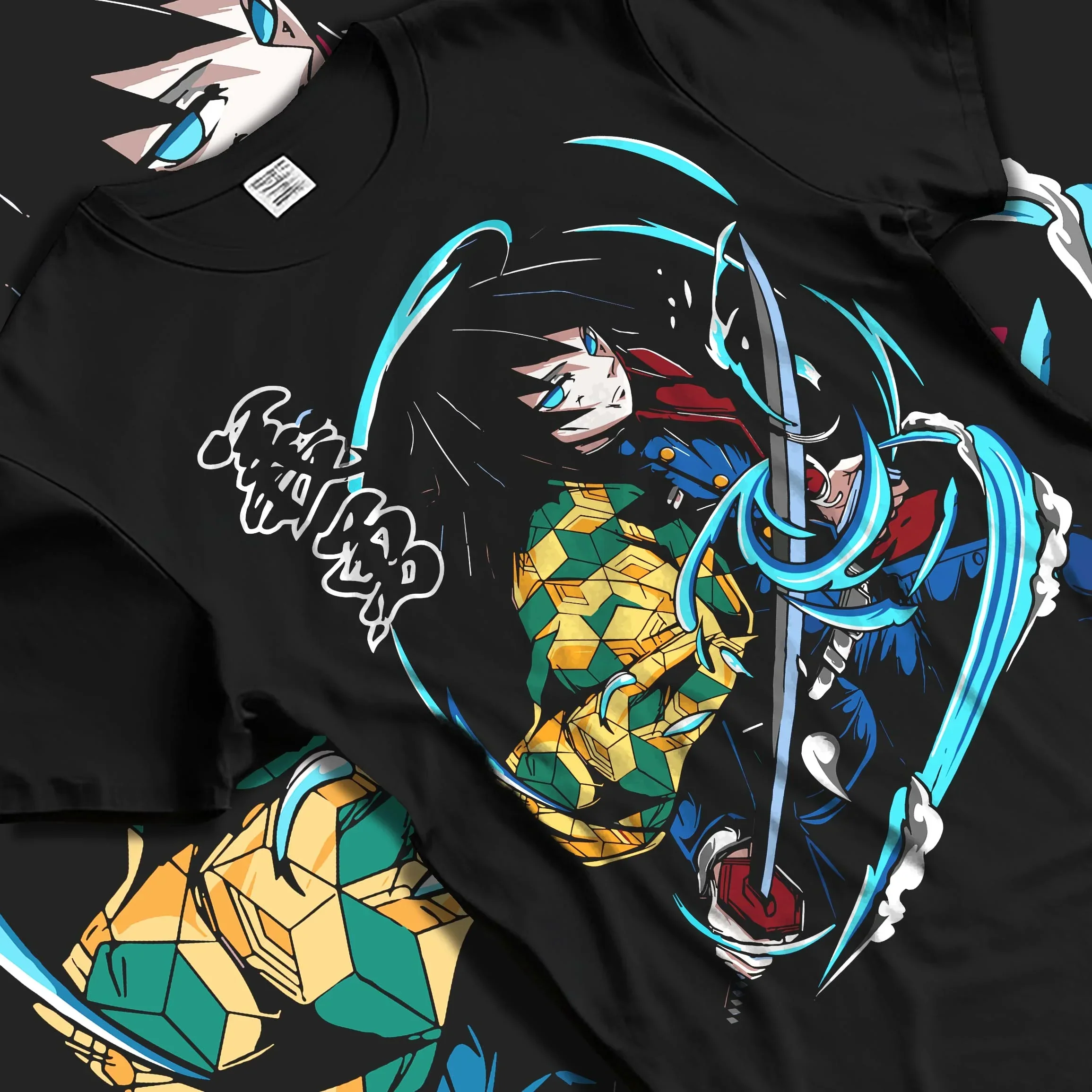 Giyu Tomioka Demon Slayer Hoodie Sword Slash - Image 5
