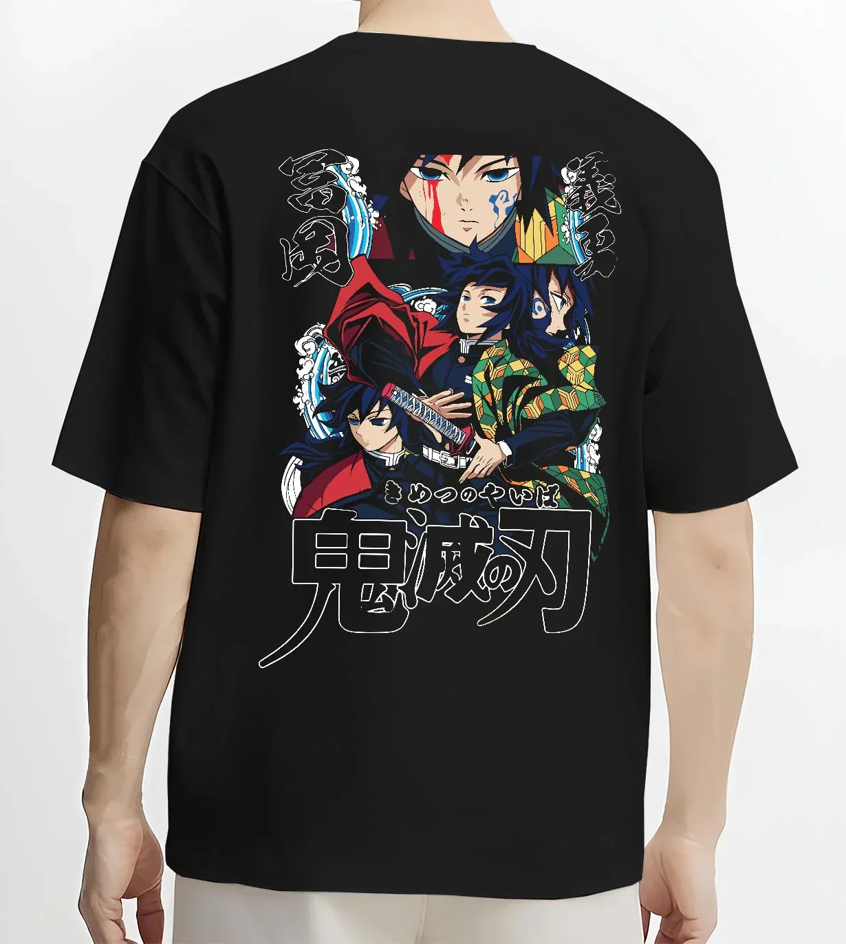 Giyu Tomioka Demon Slayer Hoodie Water Pillar - Image 4