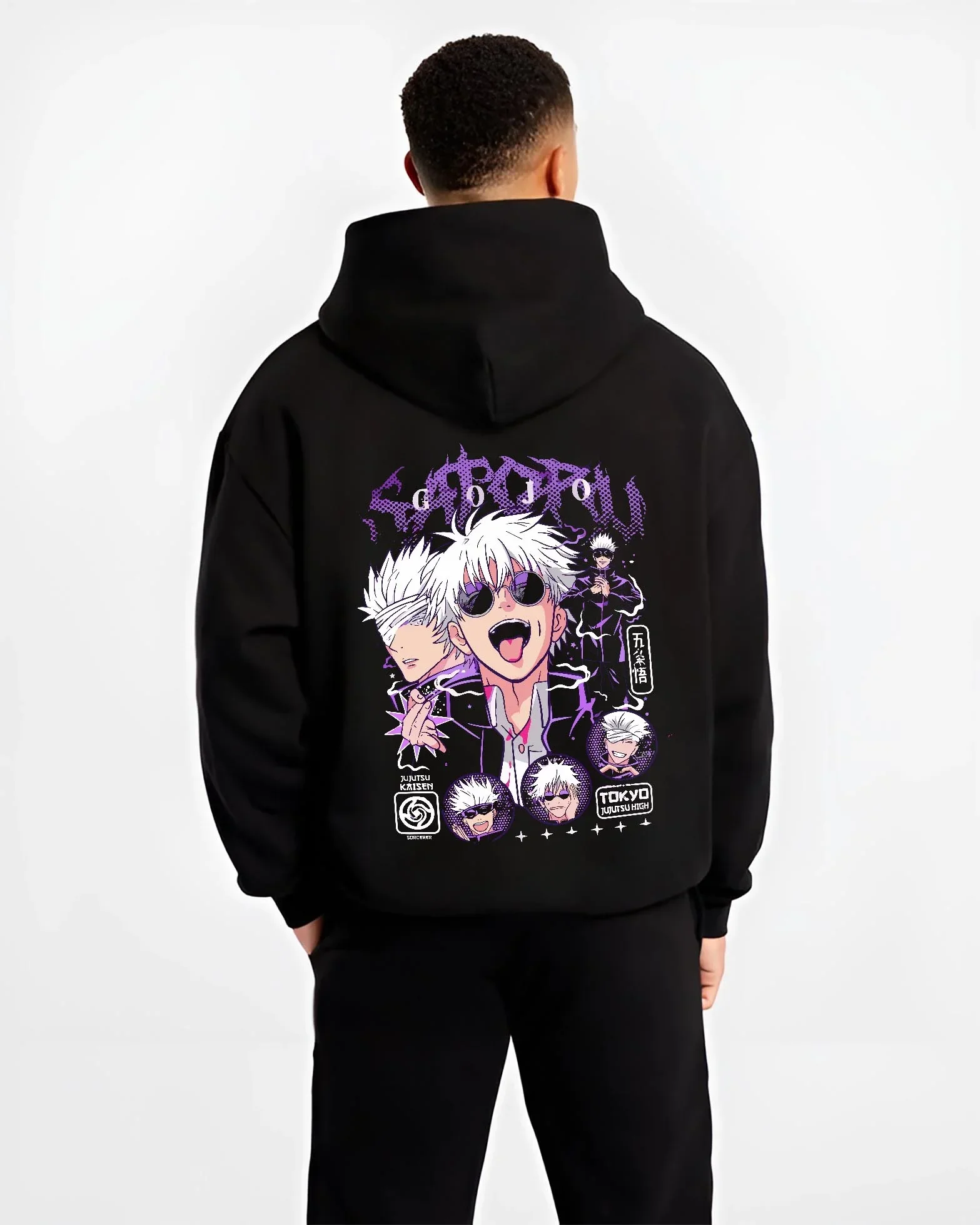 Gojo Jujutsu Kaisen Hoodie Casual Outfit Strongest Style - Image 2