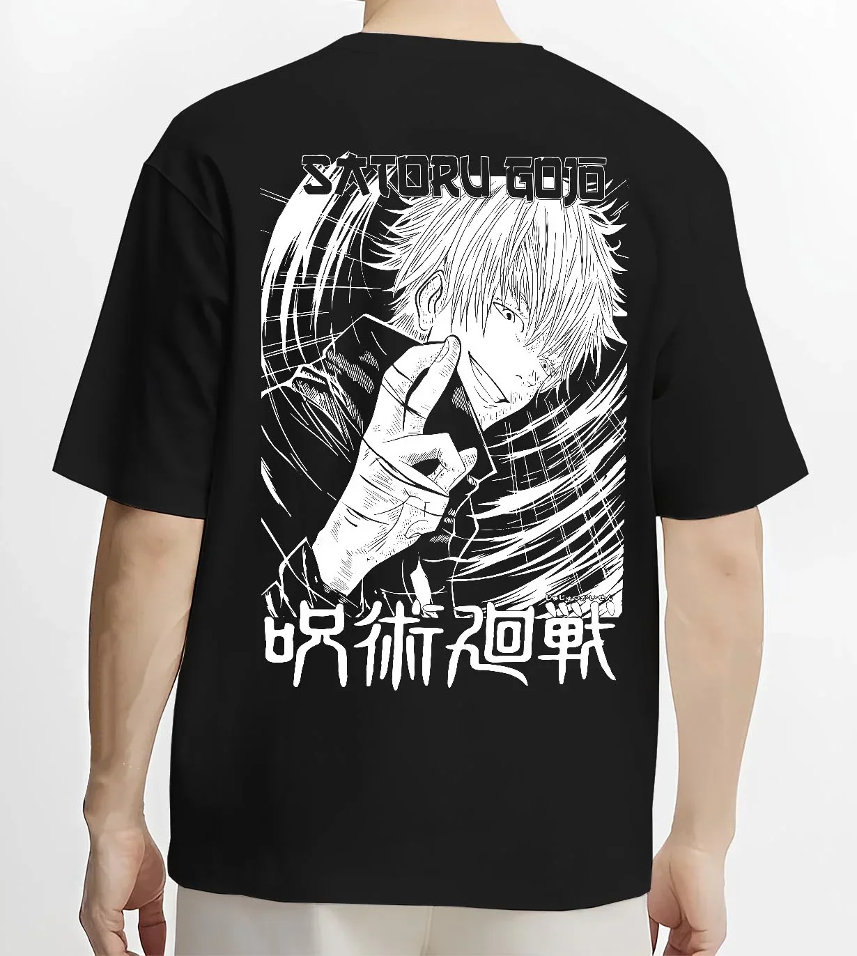 Gojo Jujutsu Kaisen Hoodie Infinity Cool Pose Sorcerer - Image 4