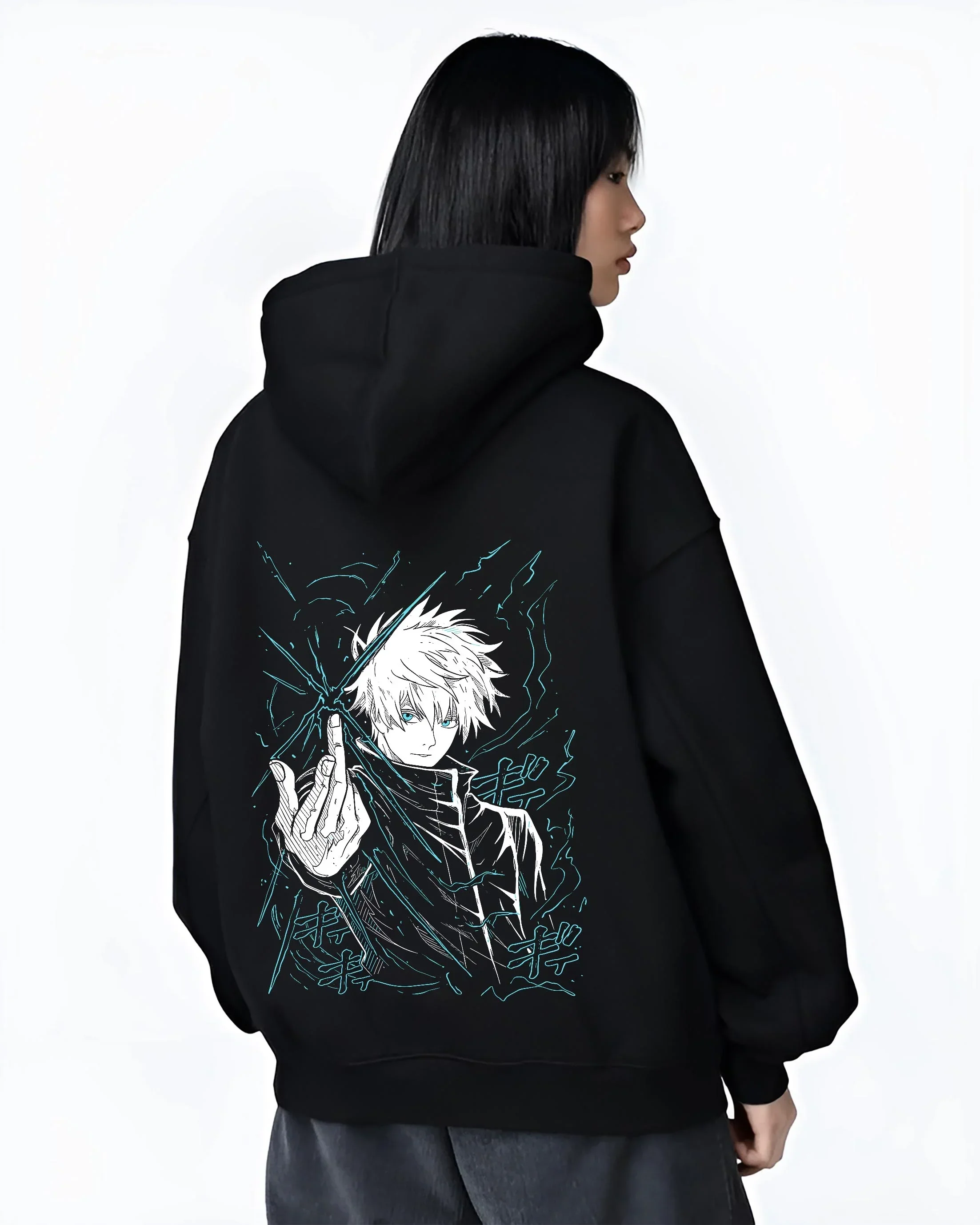 Gojo Jujutsu Kaisen Hoodie Epic Clash Limitless Energy - Image 3