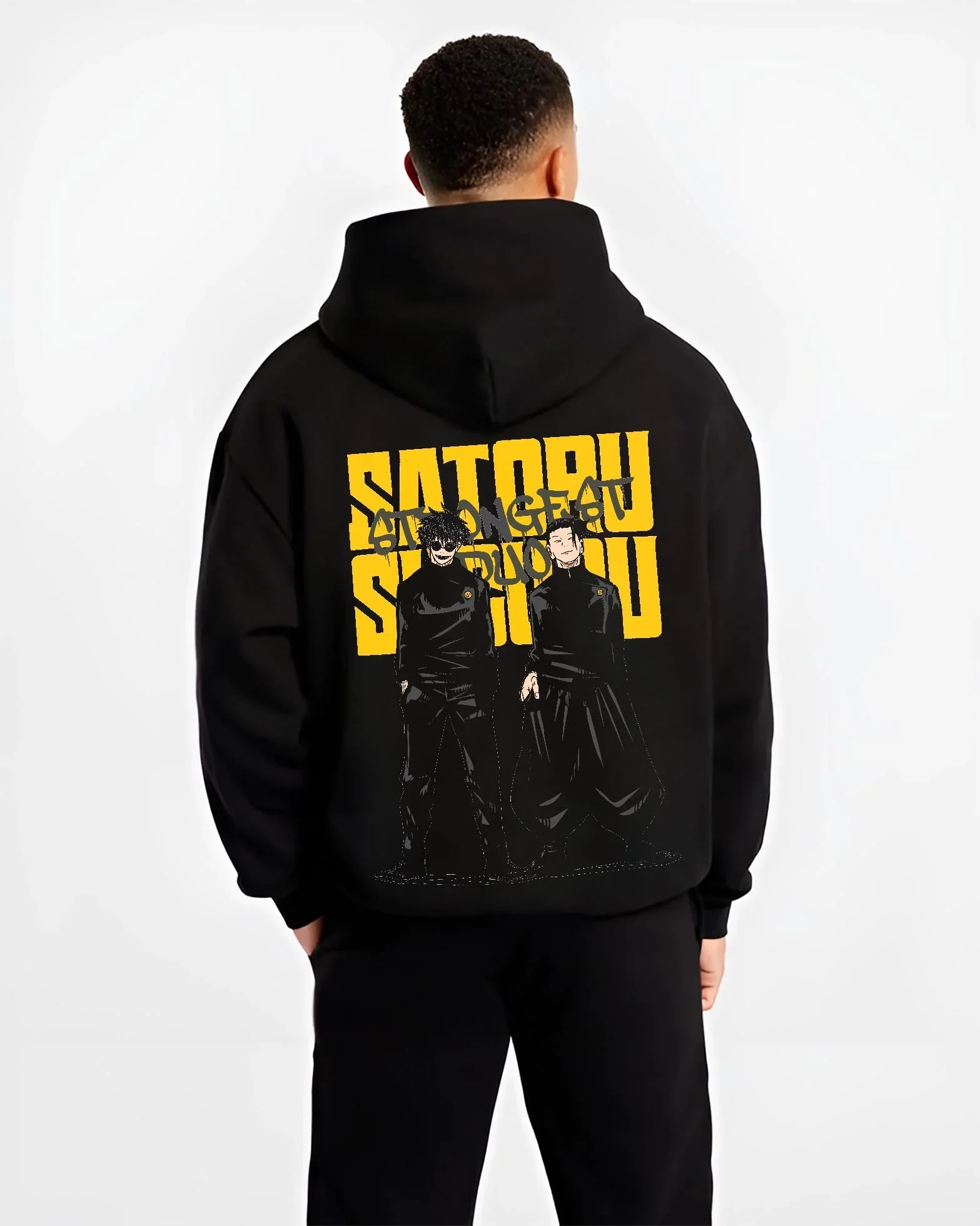 Satoru Gojo Jujutsu Kaisen Hoodie Twin Infinity Pose - Image 2