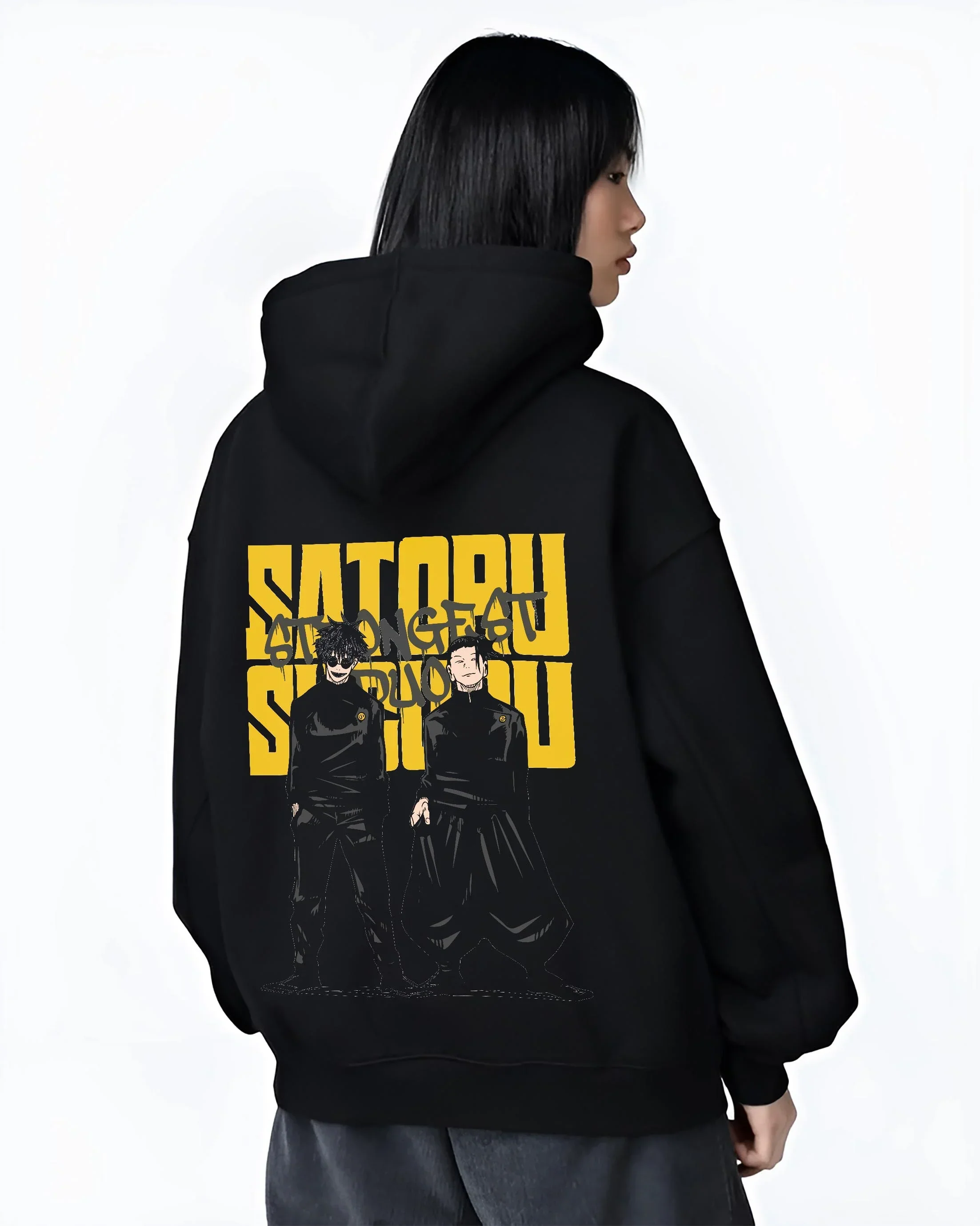 Satoru Gojo Jujutsu Kaisen Hoodie Twin Infinity Pose - Image 3