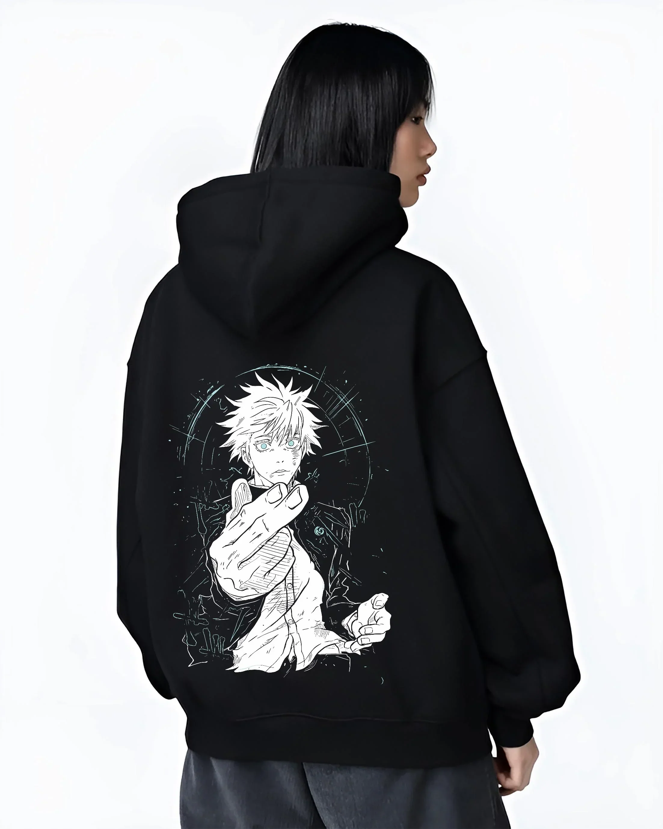 Gojo Jujutsu Kaisen Hoodie Limitless Dark Energy - Image 3
