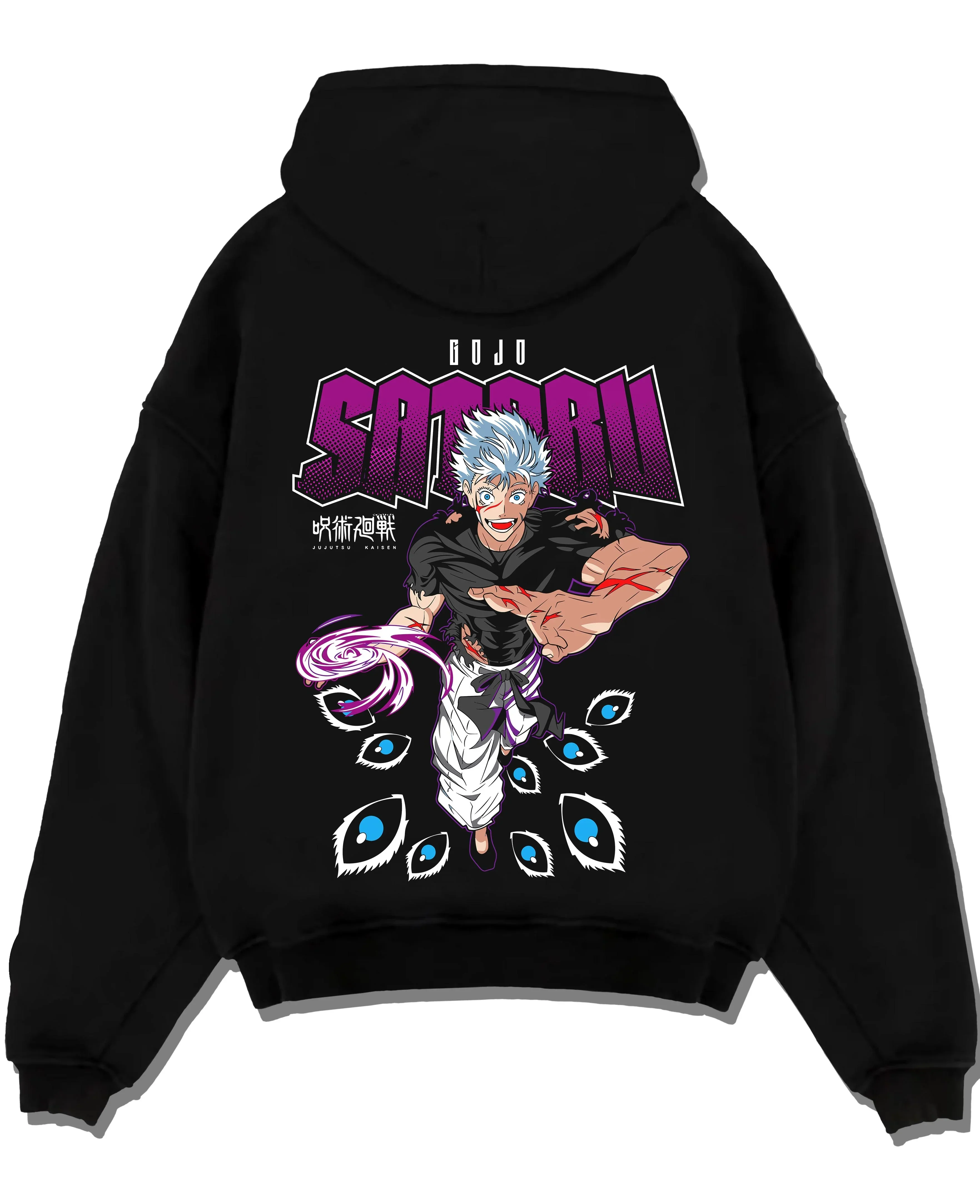 Satoru Gojo Jujutsu Kaisen Hoodie Six Eyes Mystic Power
