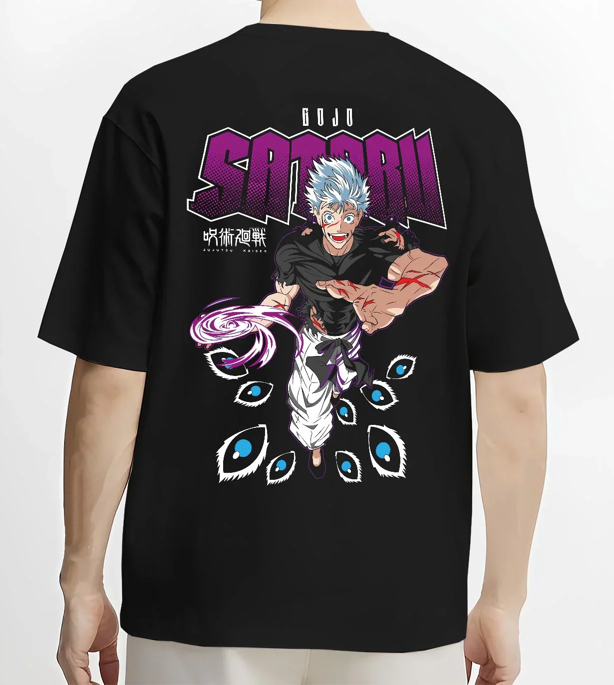 Satoru Gojo Jujutsu Kaisen Hoodie Six Eyes Mystic Power - Image 4
