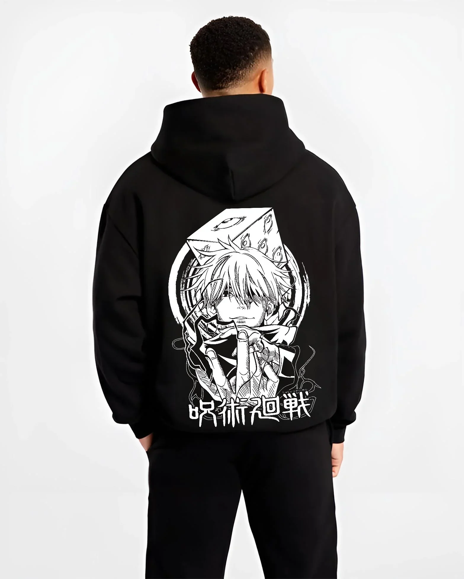 Satoru Gojo Jujutsu Kaisen Hoodie Valiant Infinity Stance - Image 2
