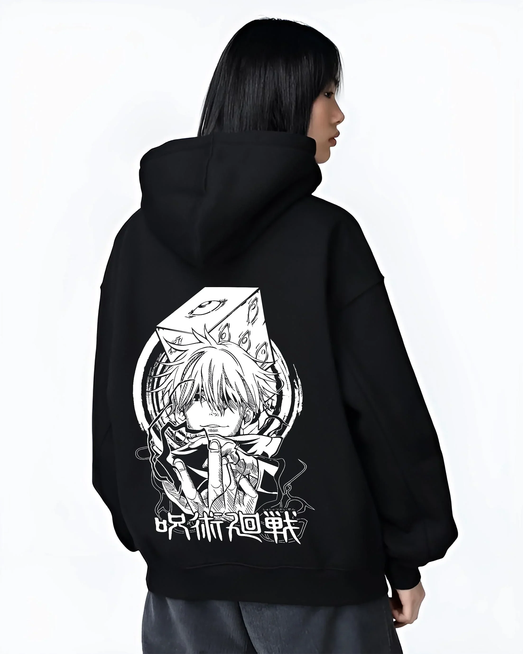 Satoru Gojo Jujutsu Kaisen Hoodie Valiant Infinity Stance - Image 3