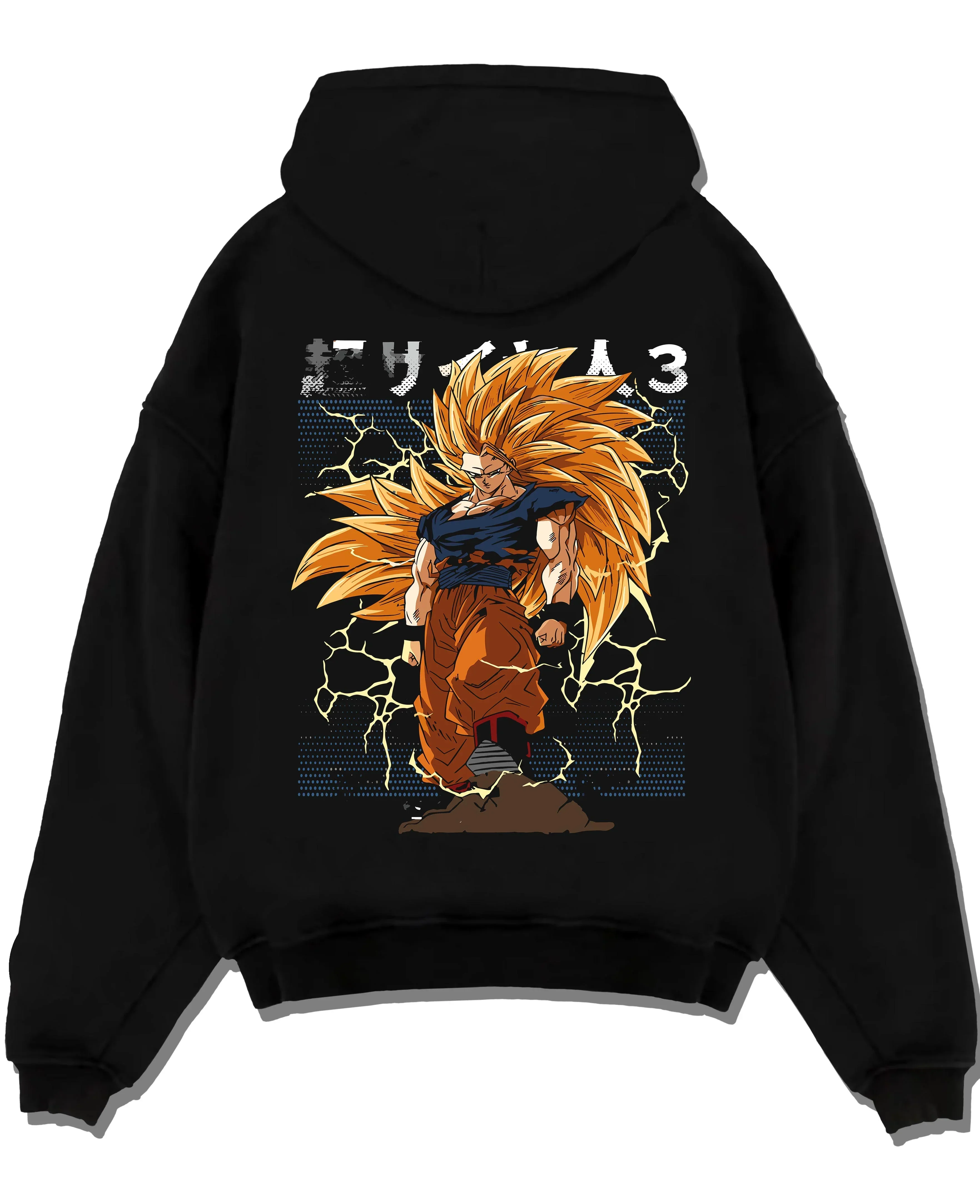 Goku Dragon Ball Z Hoodie Super Saiyan 3 Lightning Aura Power