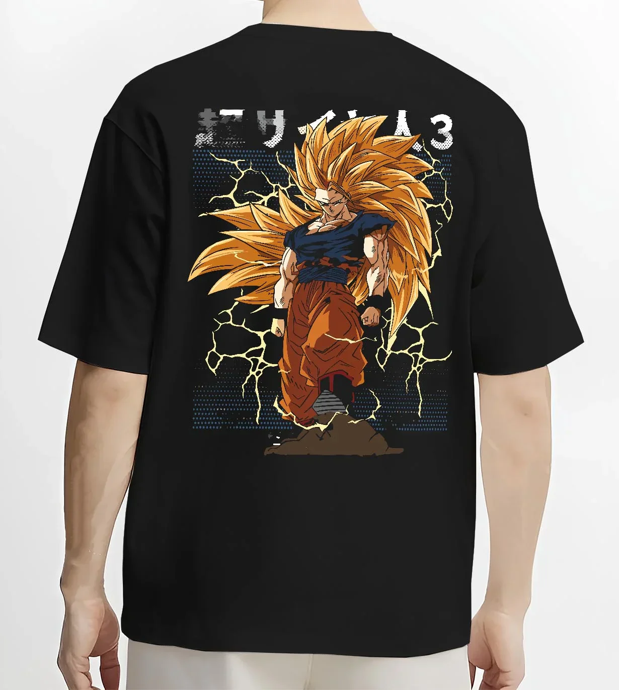 Goku Dragon Ball Z Hoodie Super Saiyan 3 Lightning Aura Power - Image 4