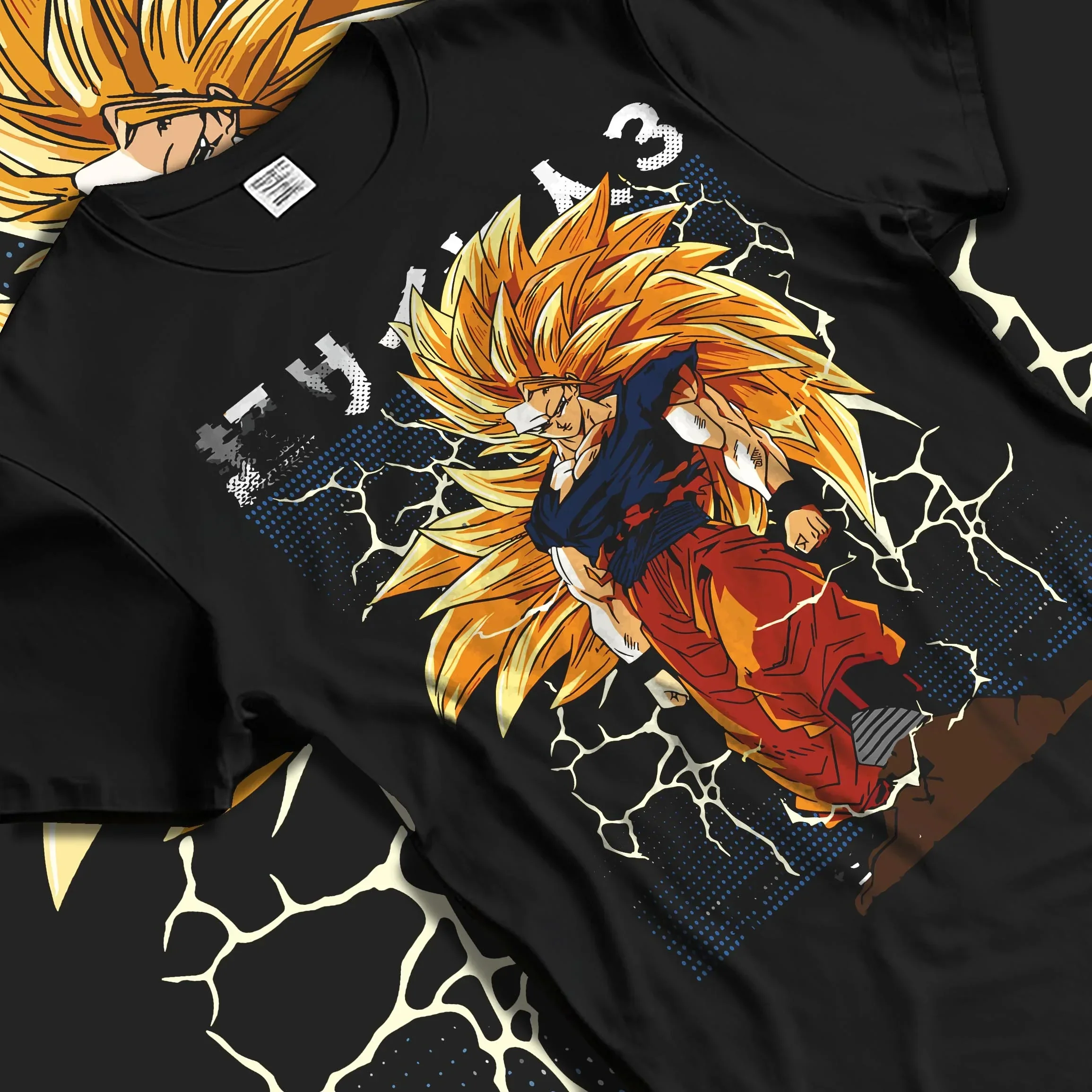 Goku Dragon Ball Z Hoodie Super Saiyan 3 Lightning Aura Power - Image 5