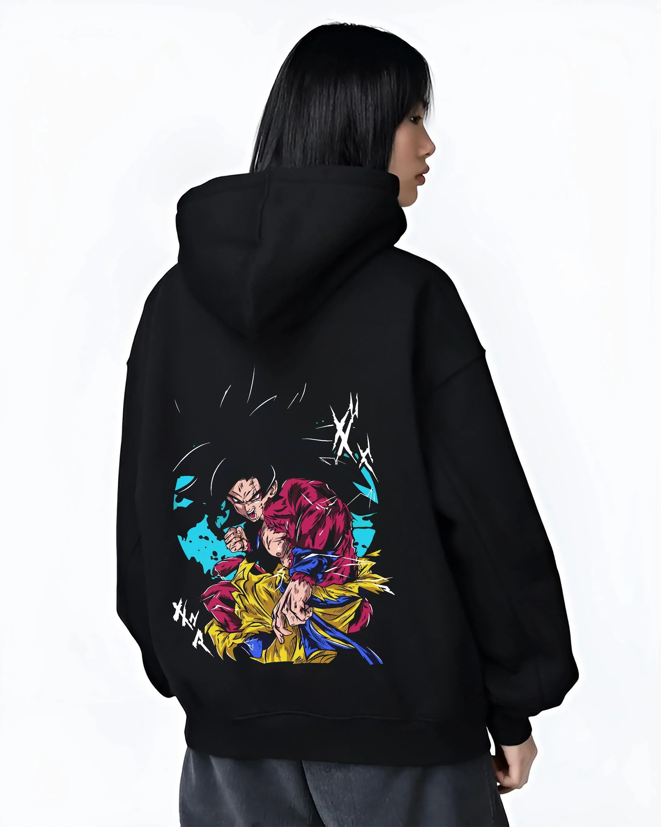 Goku Dragon Ball Z Hoodie Super Saiyan 4 Fierce Roar Clash - Image 3