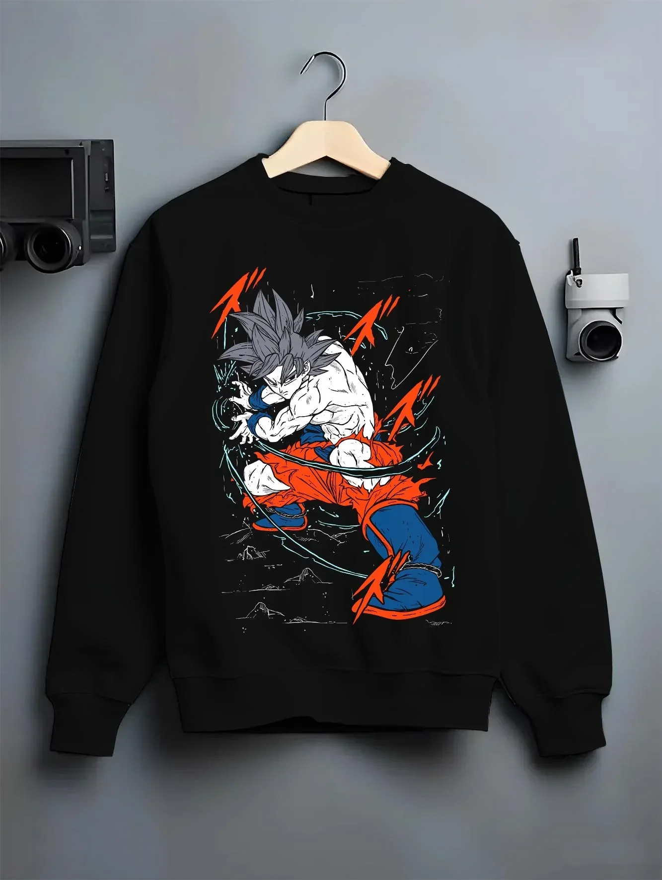 Goku Dragon Ball Z Hoodie Ultra Instinct Silver Glow Form - Image 6