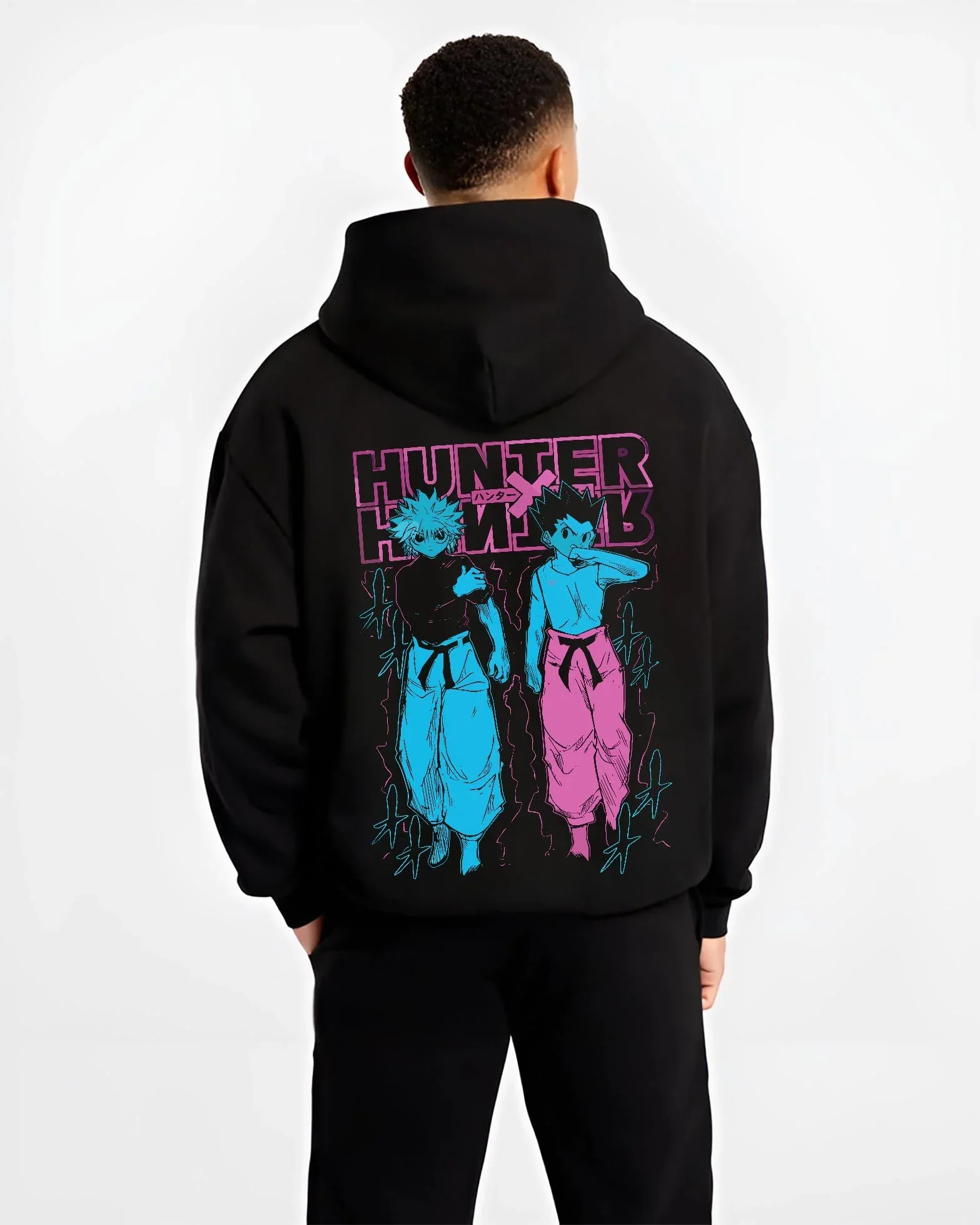 Gon Killua Hunter x Hunter Hoodie Duo Battle Stance - Image 2