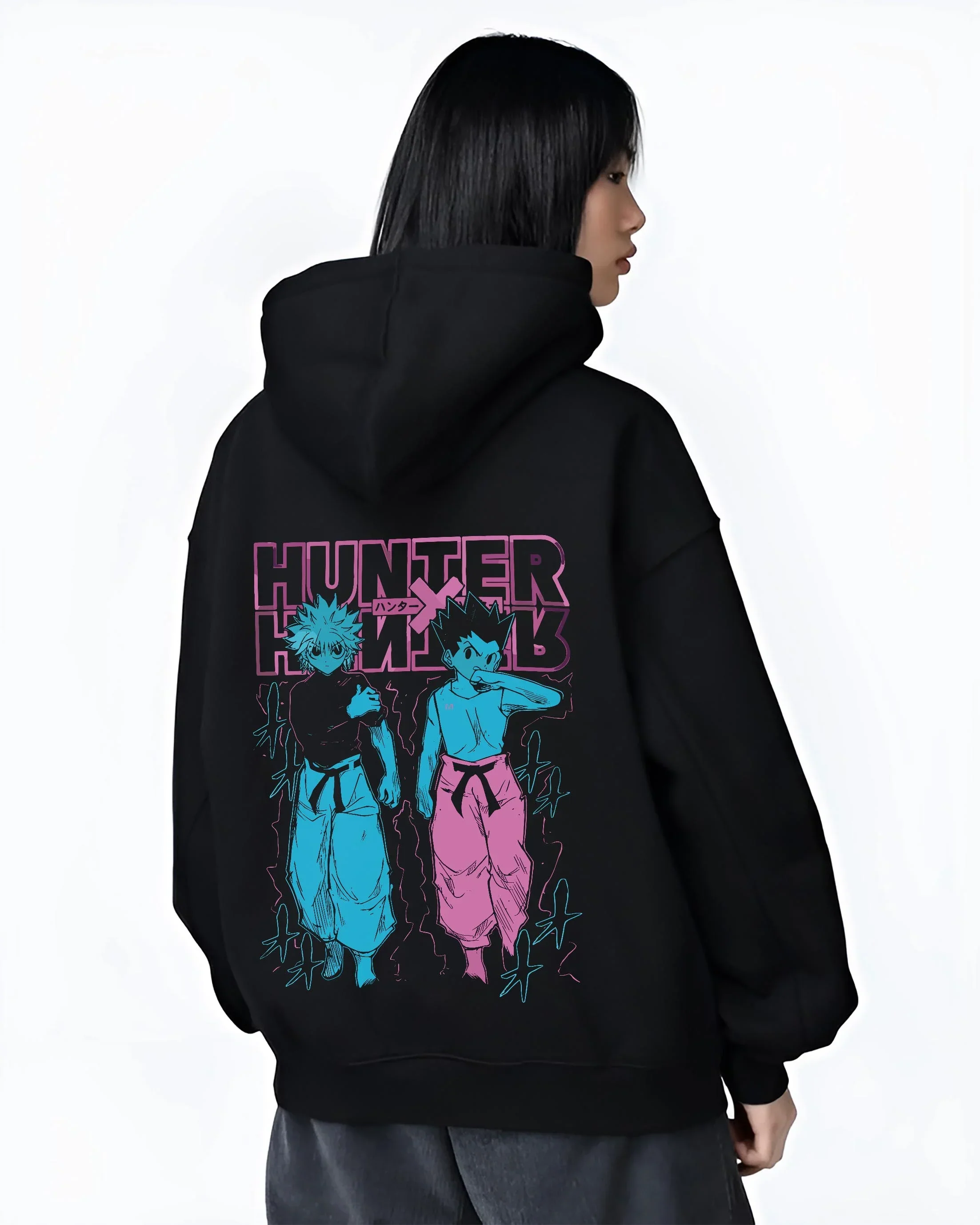 Gon Killua Hunter x Hunter Hoodie Duo Battle Stance - Image 3