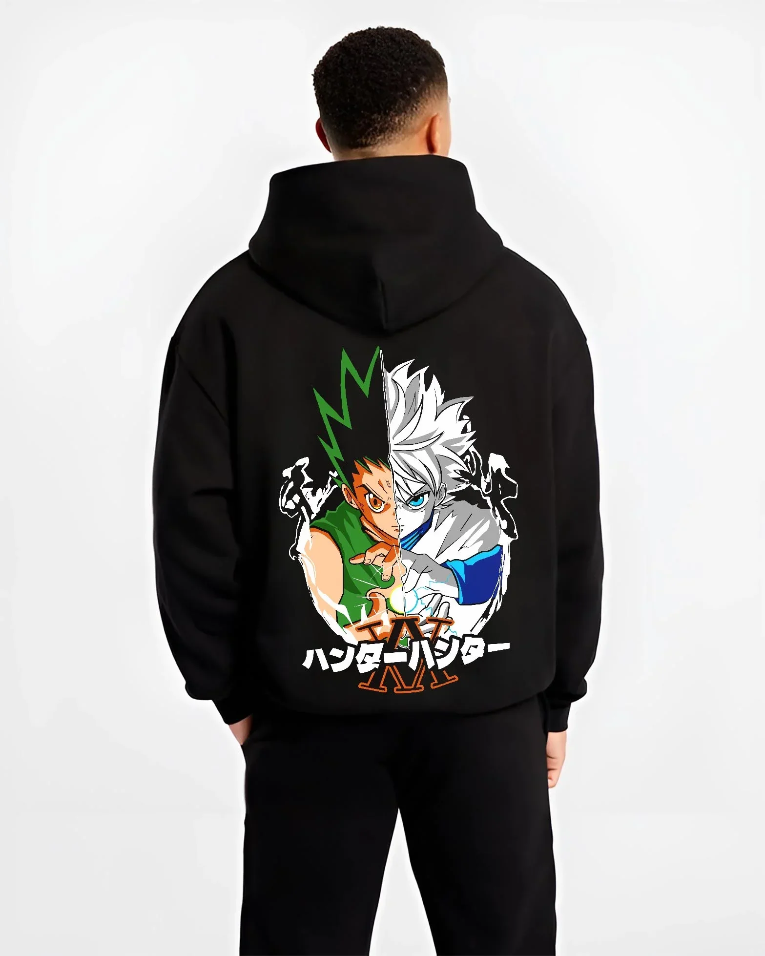 Gon Killua Hunter x Hunter Hoodie Team Battle Aura - Image 2