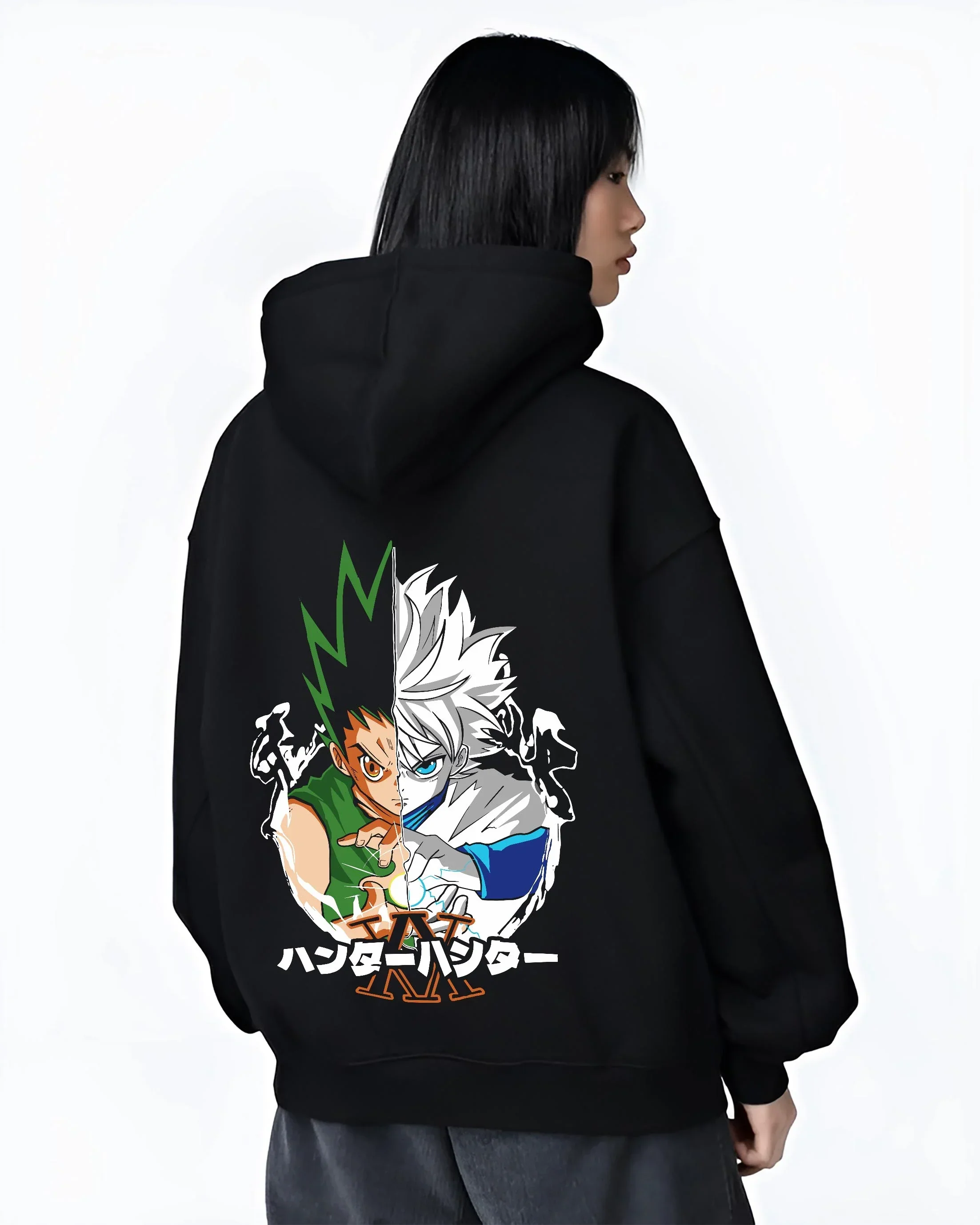Gon Killua Hunter x Hunter Hoodie Team Battle Aura - Image 3
