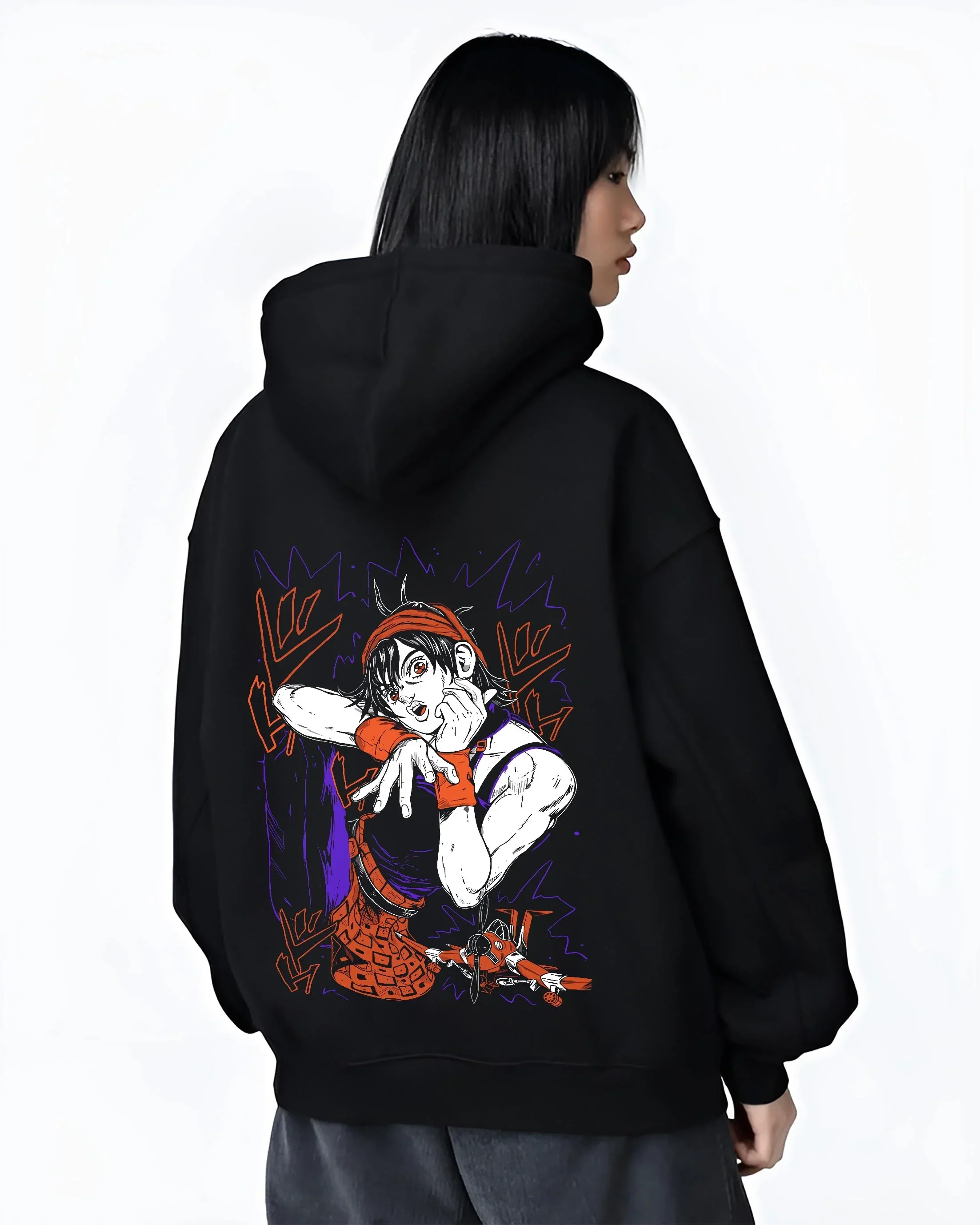 Guido Mista Hoodie JoJo’s Bizarre Adventure Stand Bullet - Image 3