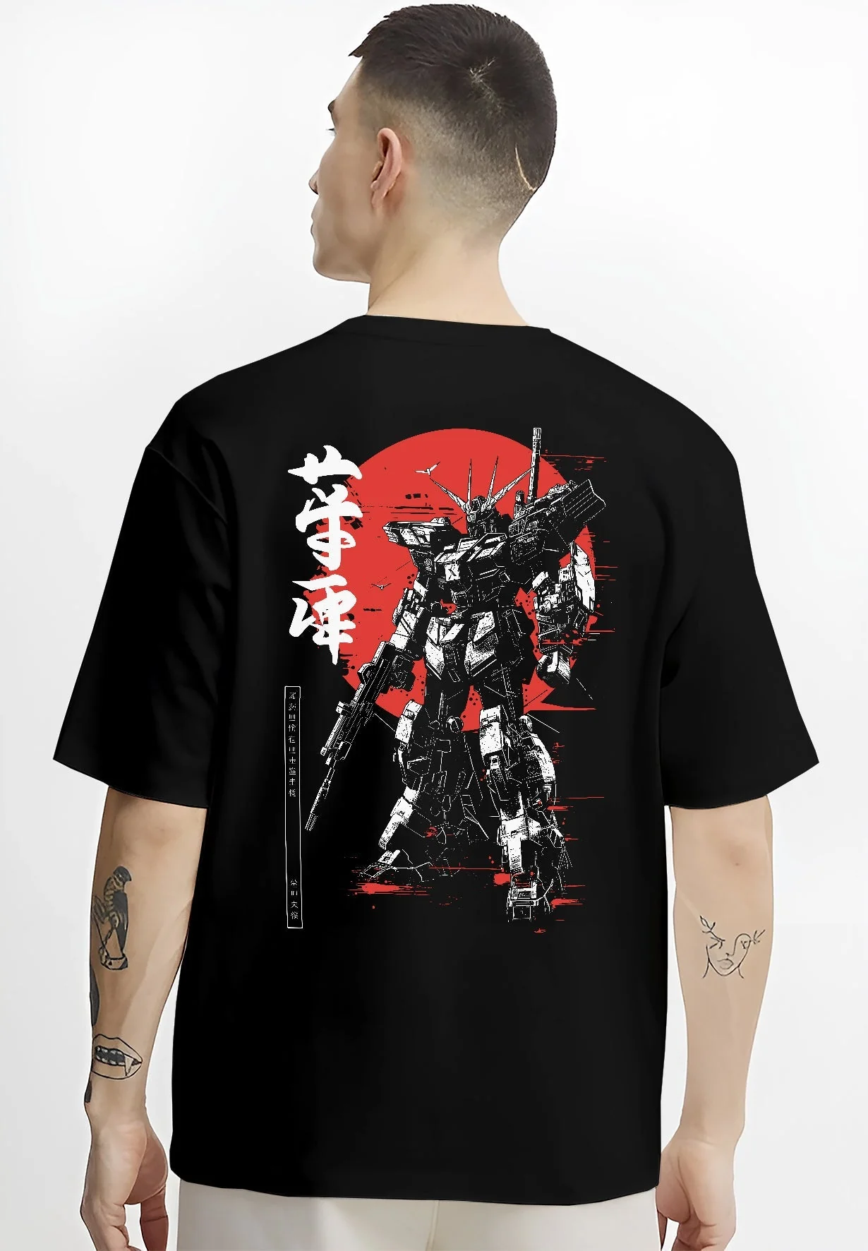 RX-78-2 Gundam Mobile Suit Gundam Retro Red Moon Hoodie - Image 4
