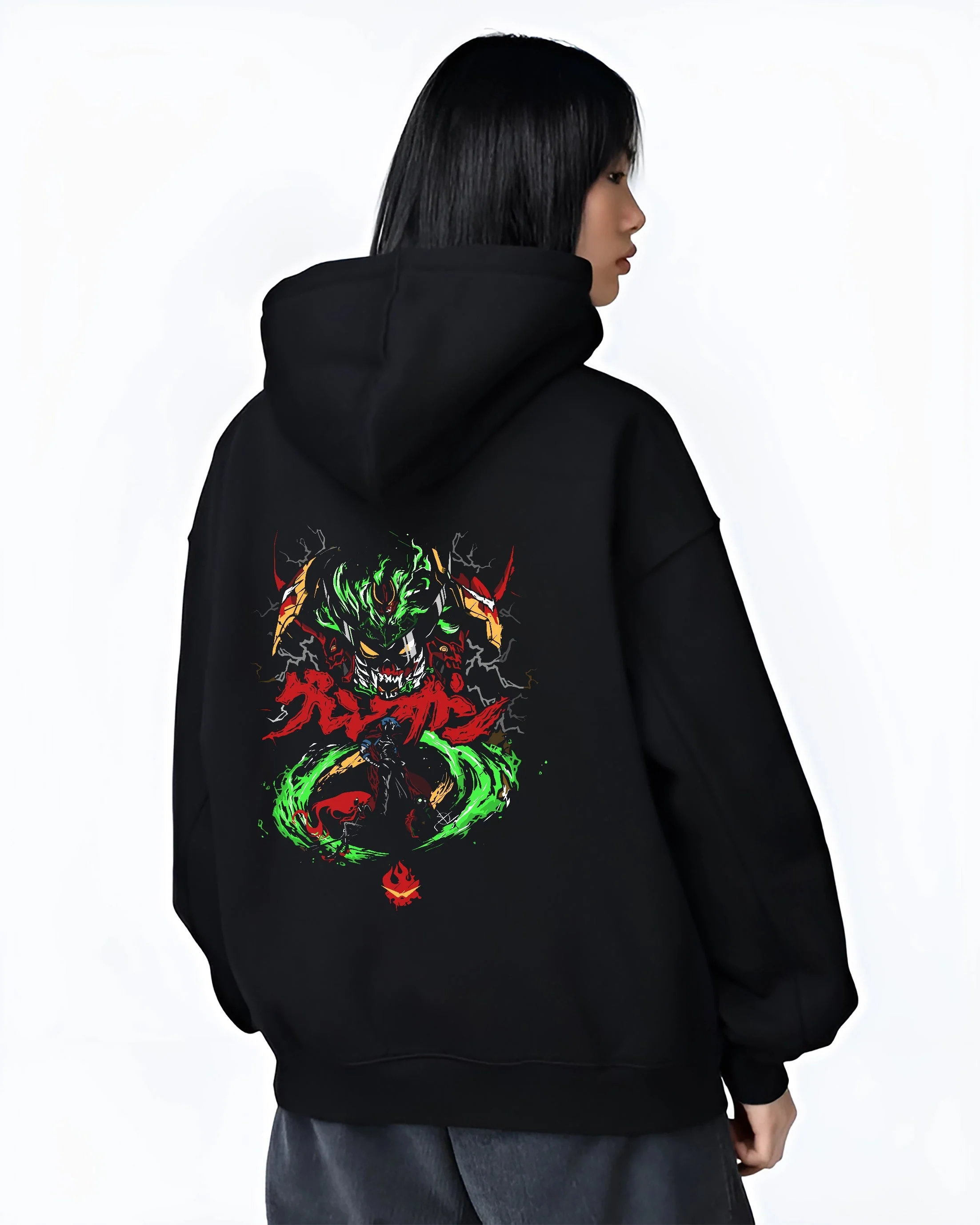 Gurren Lagann Mecha Spiral Emblem Streetwear Hoodie - Image 3