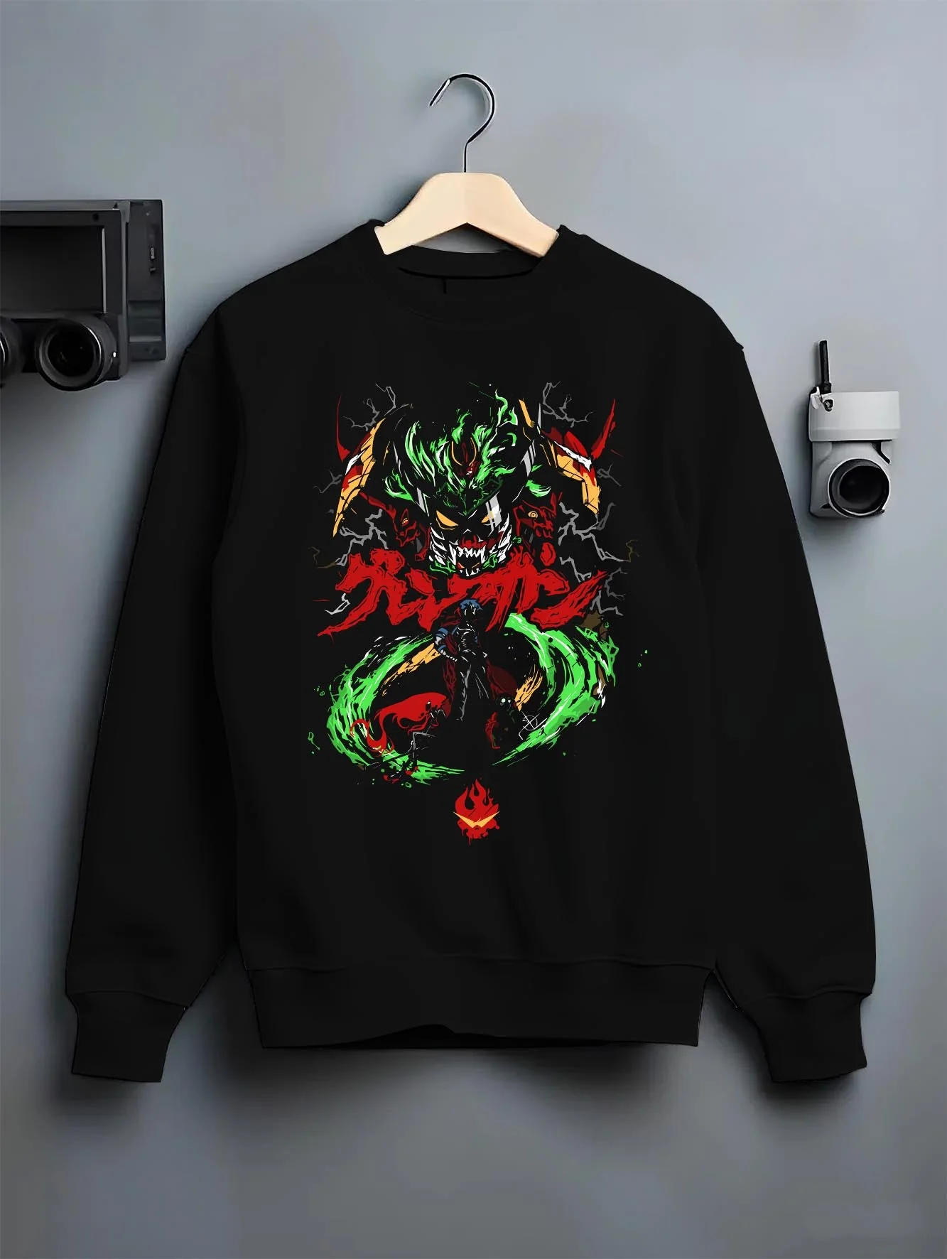 Gurren Lagann Mecha Spiral Emblem Streetwear Hoodie - Image 6