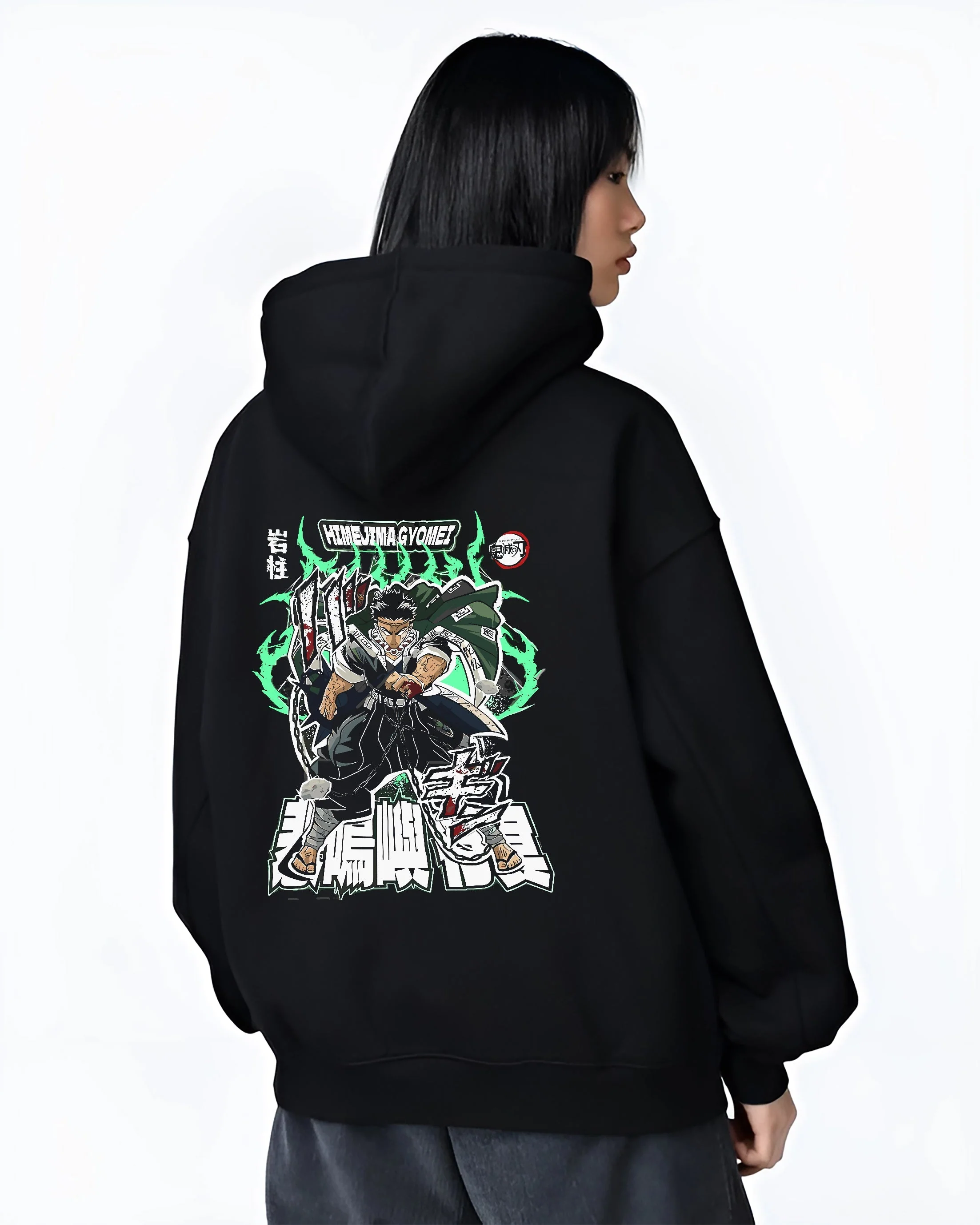Gyomei Himejima Demon Slayer Stone Breathing Hoodie - Image 3