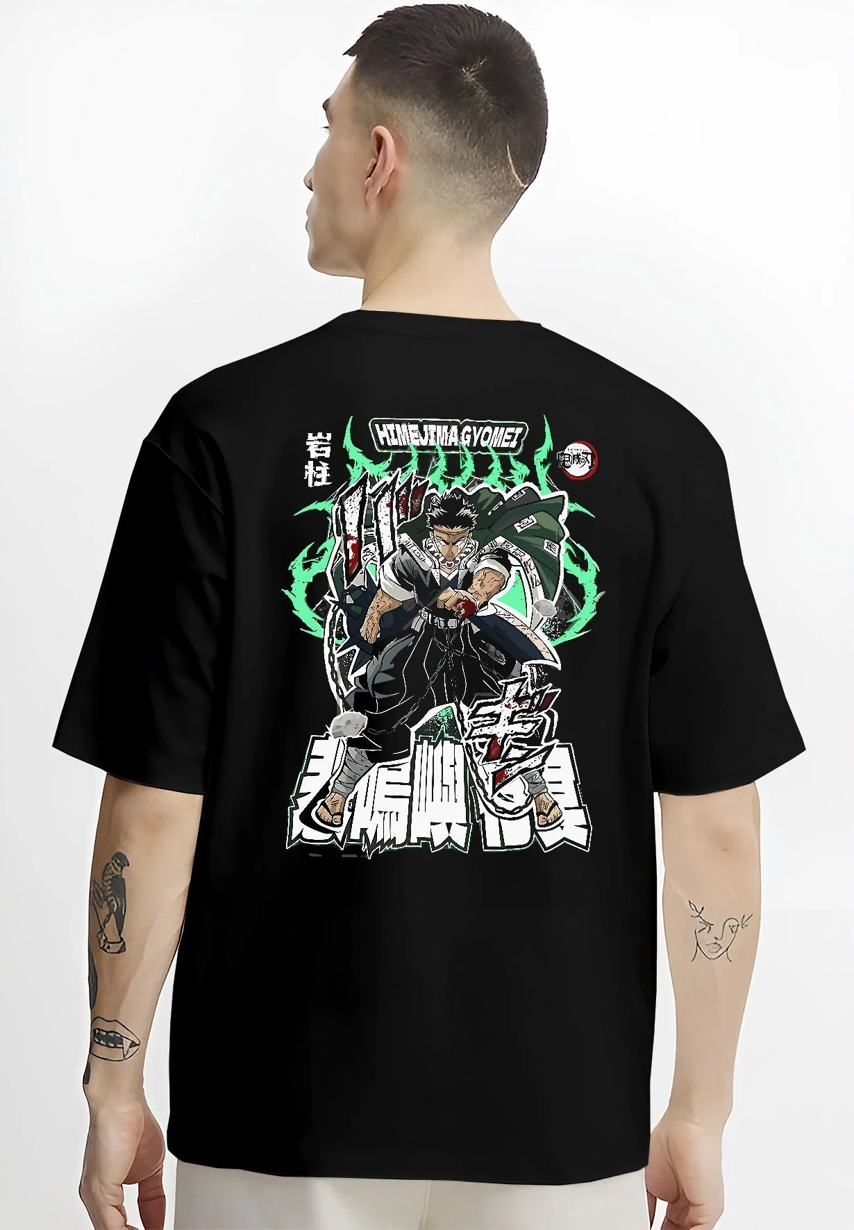 Gyomei Himejima Demon Slayer Stone Breathing Hoodie - Image 4