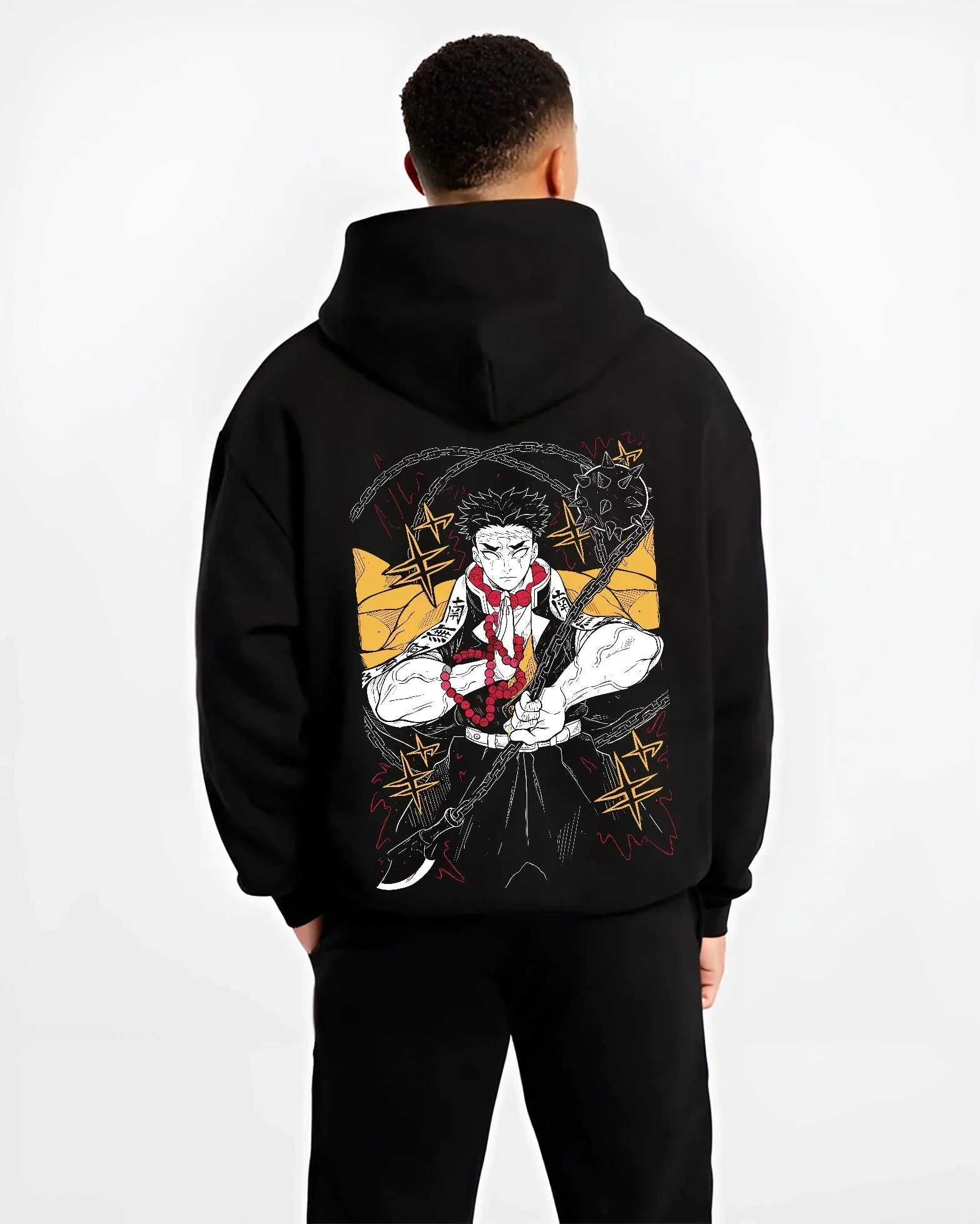 Gyomei Himejima Hoodie Demon Slayer Prayer Pose - Image 2
